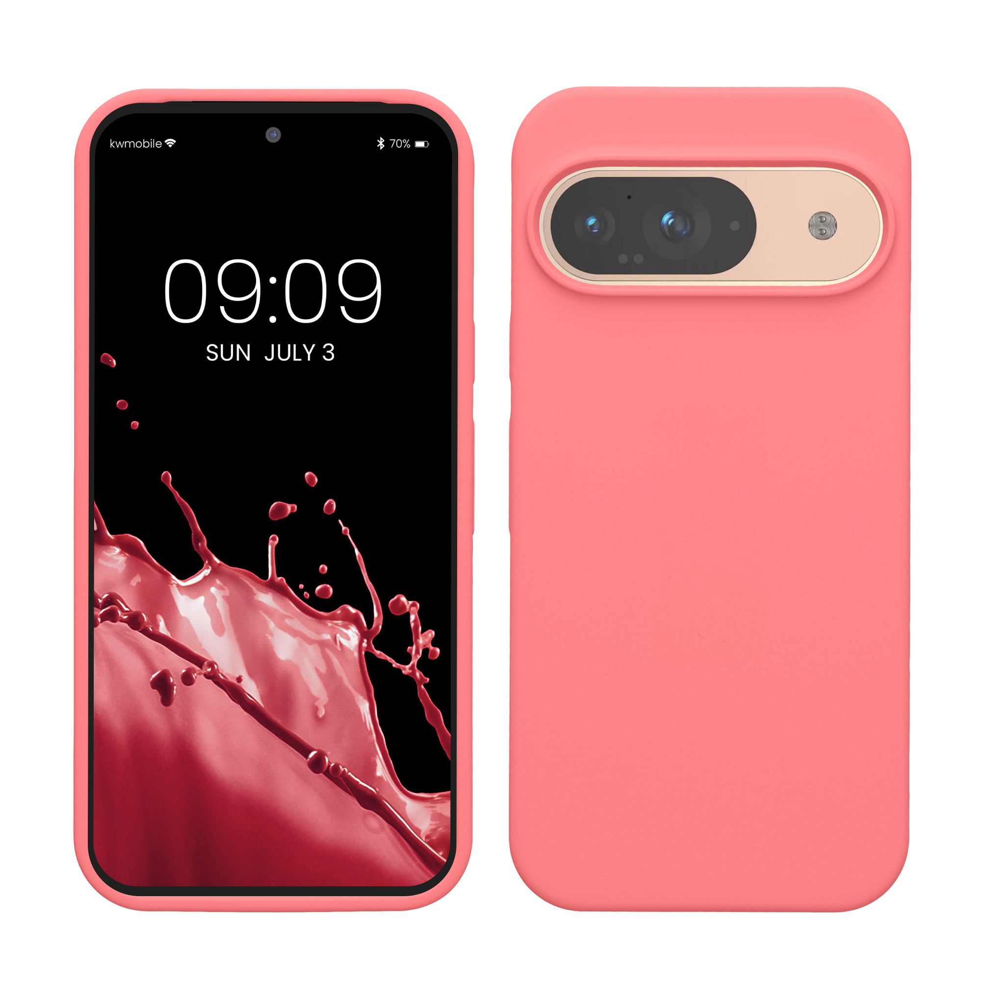 Kryt na mobil kwmobile pro Google Pixel 9 Pro / Google Pixel 9 - Wireless Charging Pastel Coral