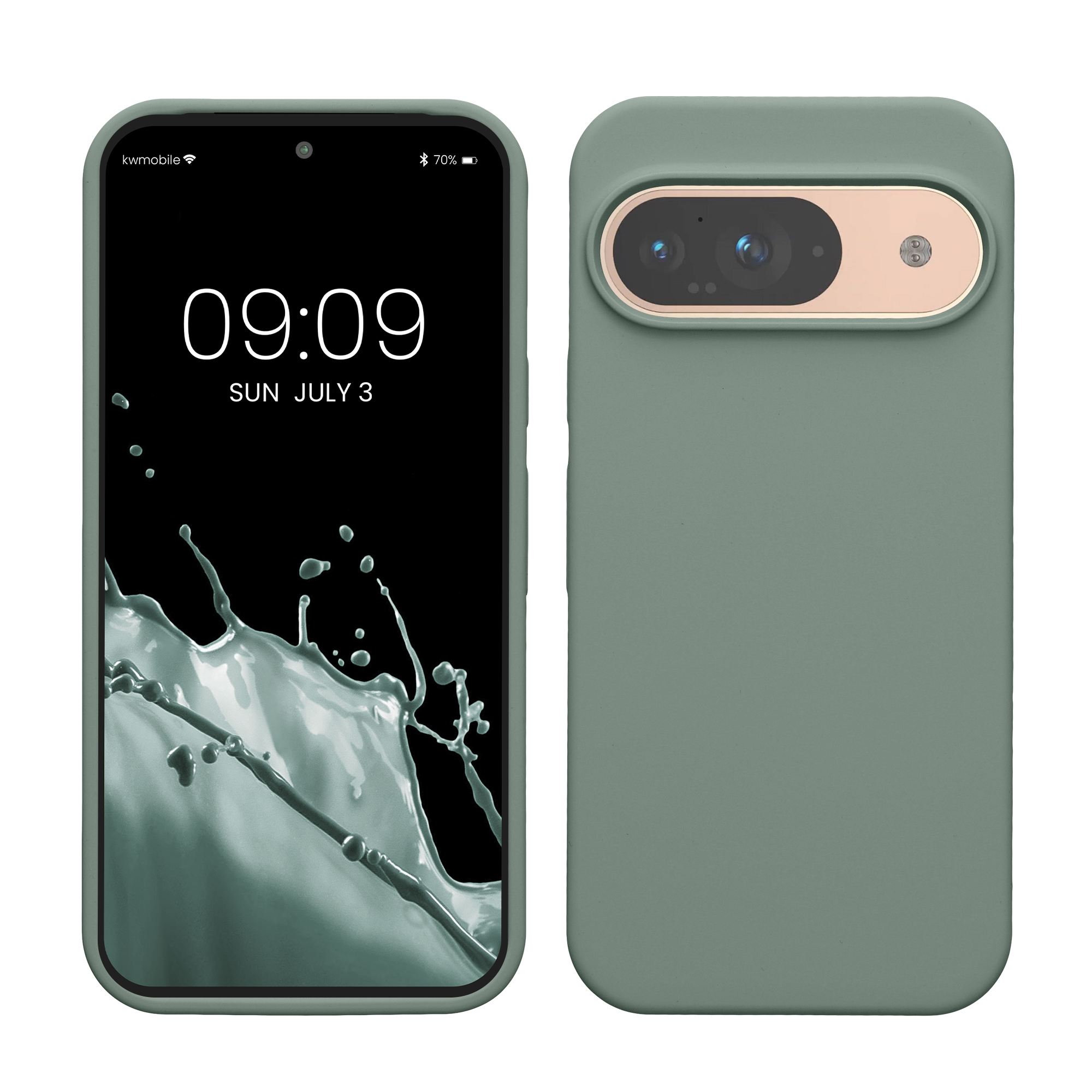 Kryt na mobil kwmobile pro Google Pixel 9 Pro / Google Pixel 9 - zelená