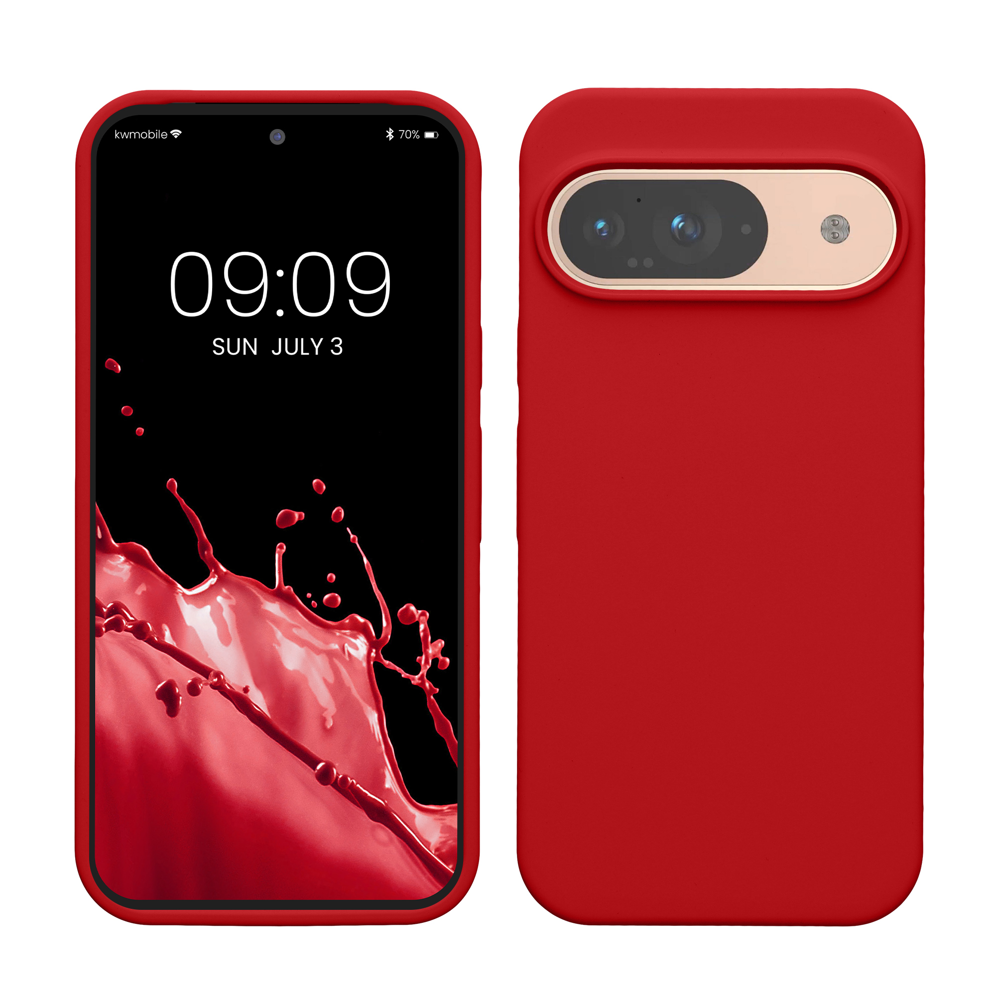 Kryt na mobil kwmobile pro Google Pixel 9 Pro / Google Pixel 9 - Wireless Charging Sweet Cherry