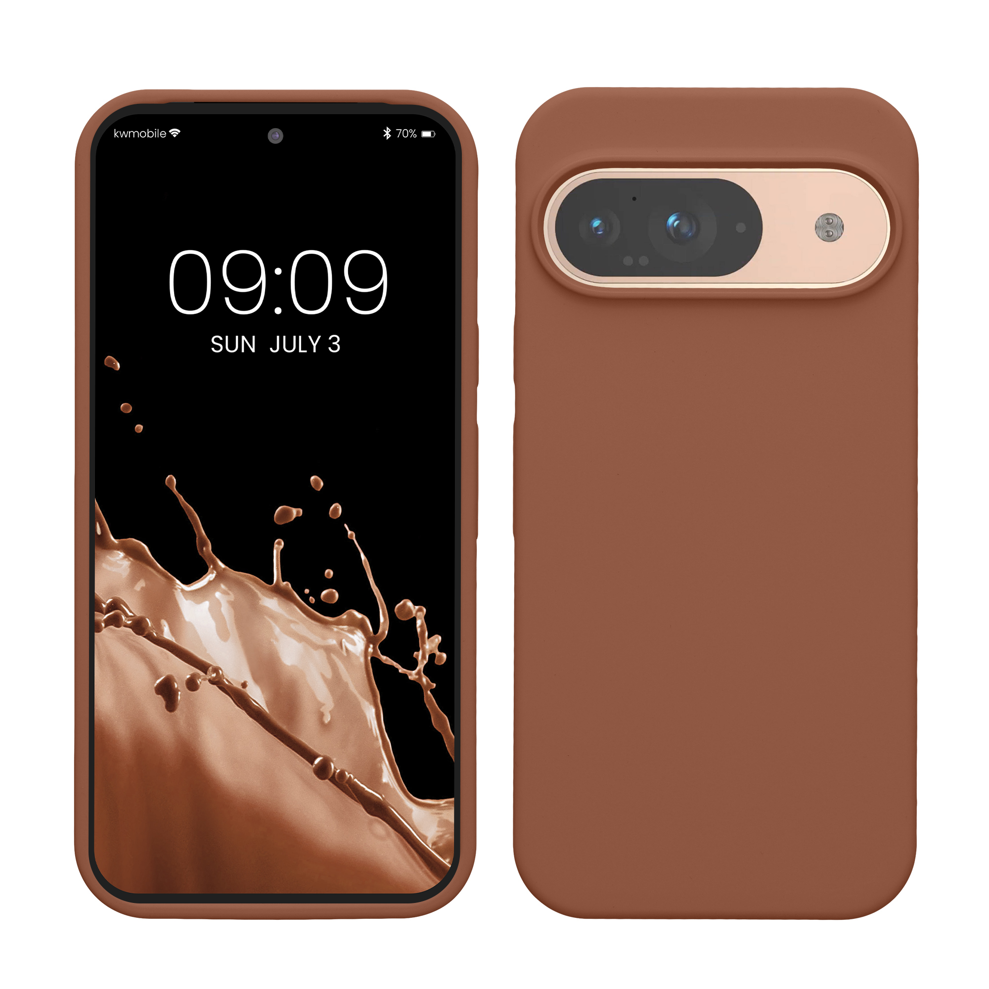 Kryt na mobil kwmobile pro Google Pixel 9 Pro / Google Pixel 9 - Wireless Charging Mocha