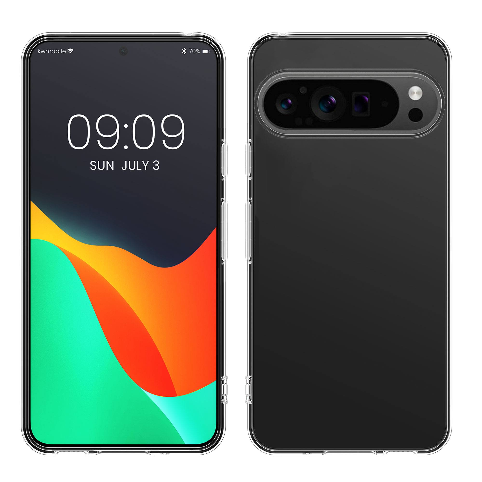 Kryt na mobil kwmobile pro Google Pixel 9 Pro / Google Pixel 9 - transparentní