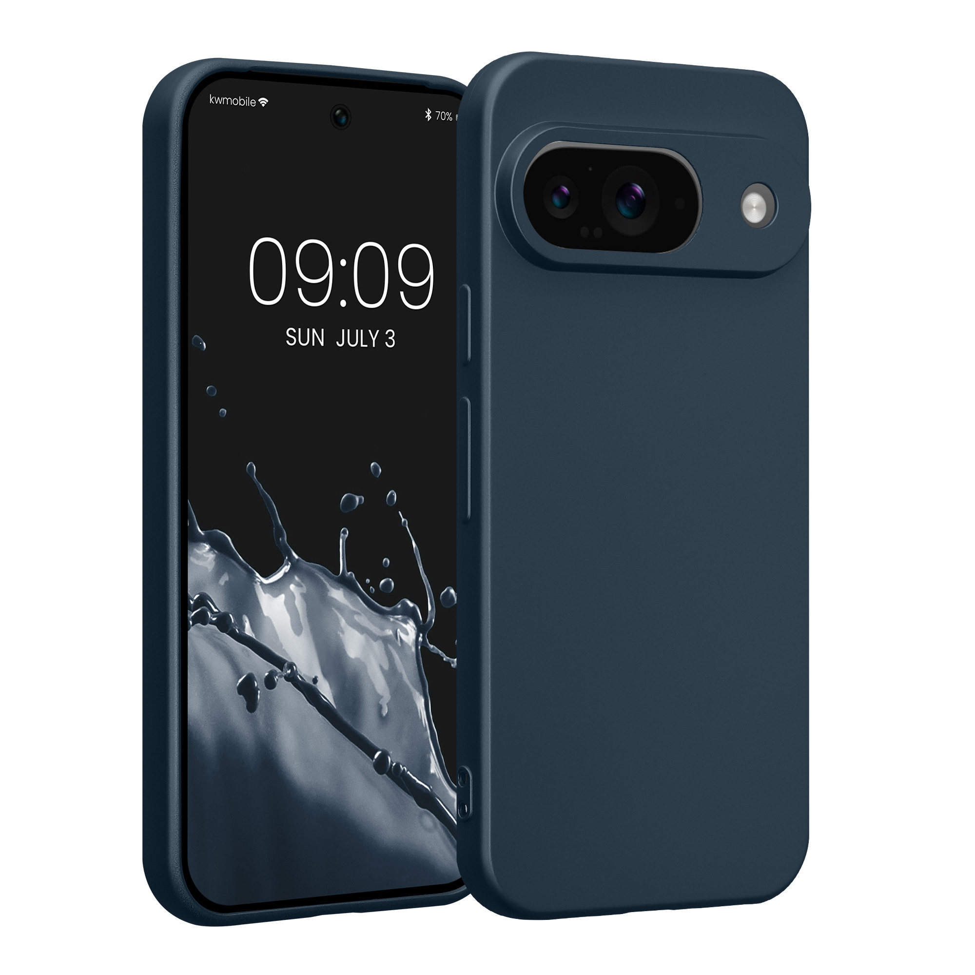 Pouzdro pro Google Pixel 9 kwmobile metalické TPU - metalická zodiac modrá