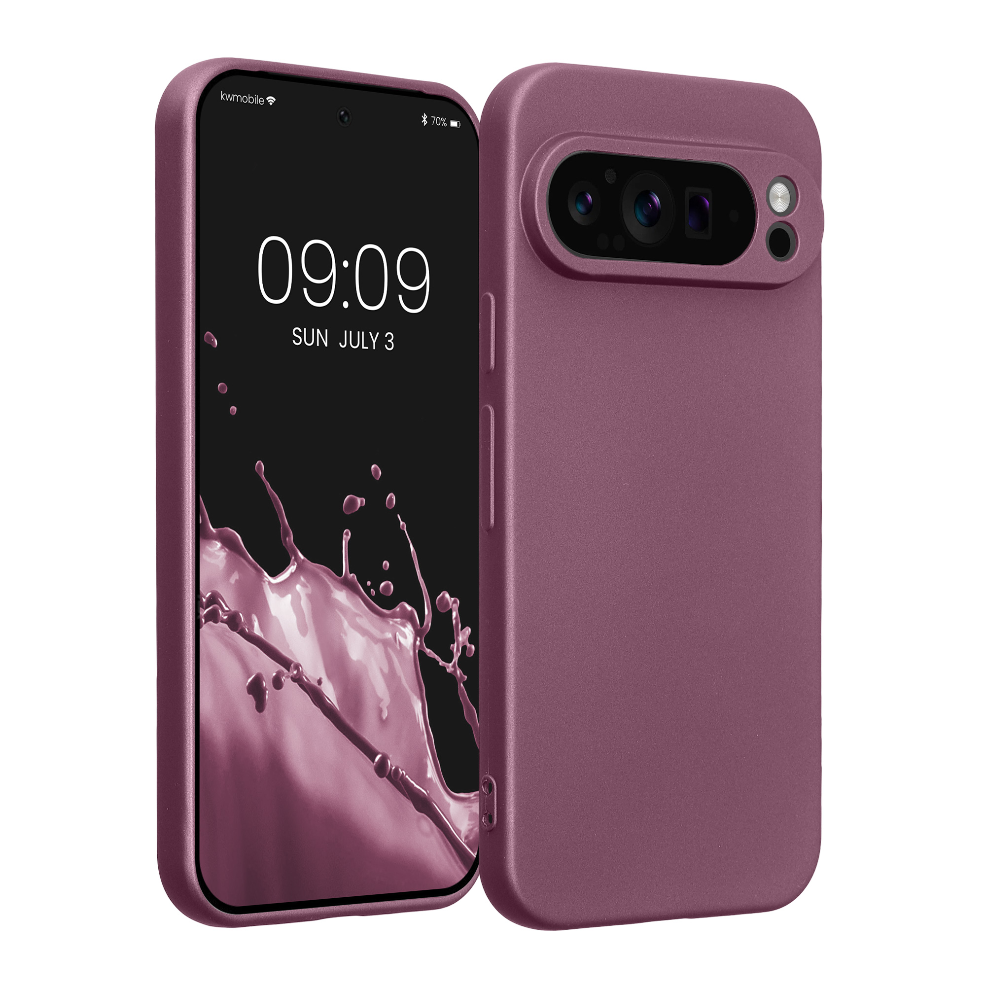 Pouzdro pro Google Pixel 9 Pro kwmobile metalické TPU - metalická levandulová