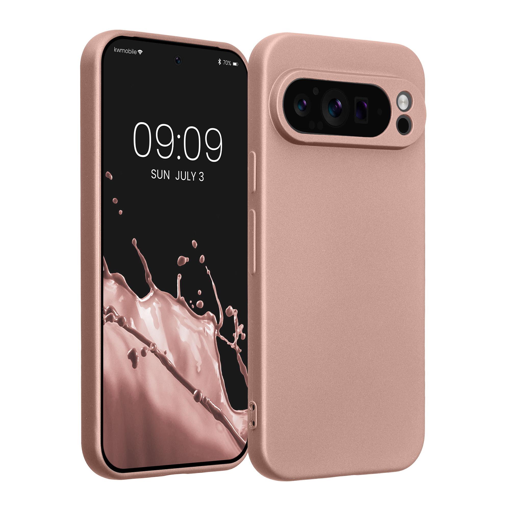 Kryt na mobil kwmobile pro Google Pixel 9 Pro / Google Pixel 9 - růžově zlatá