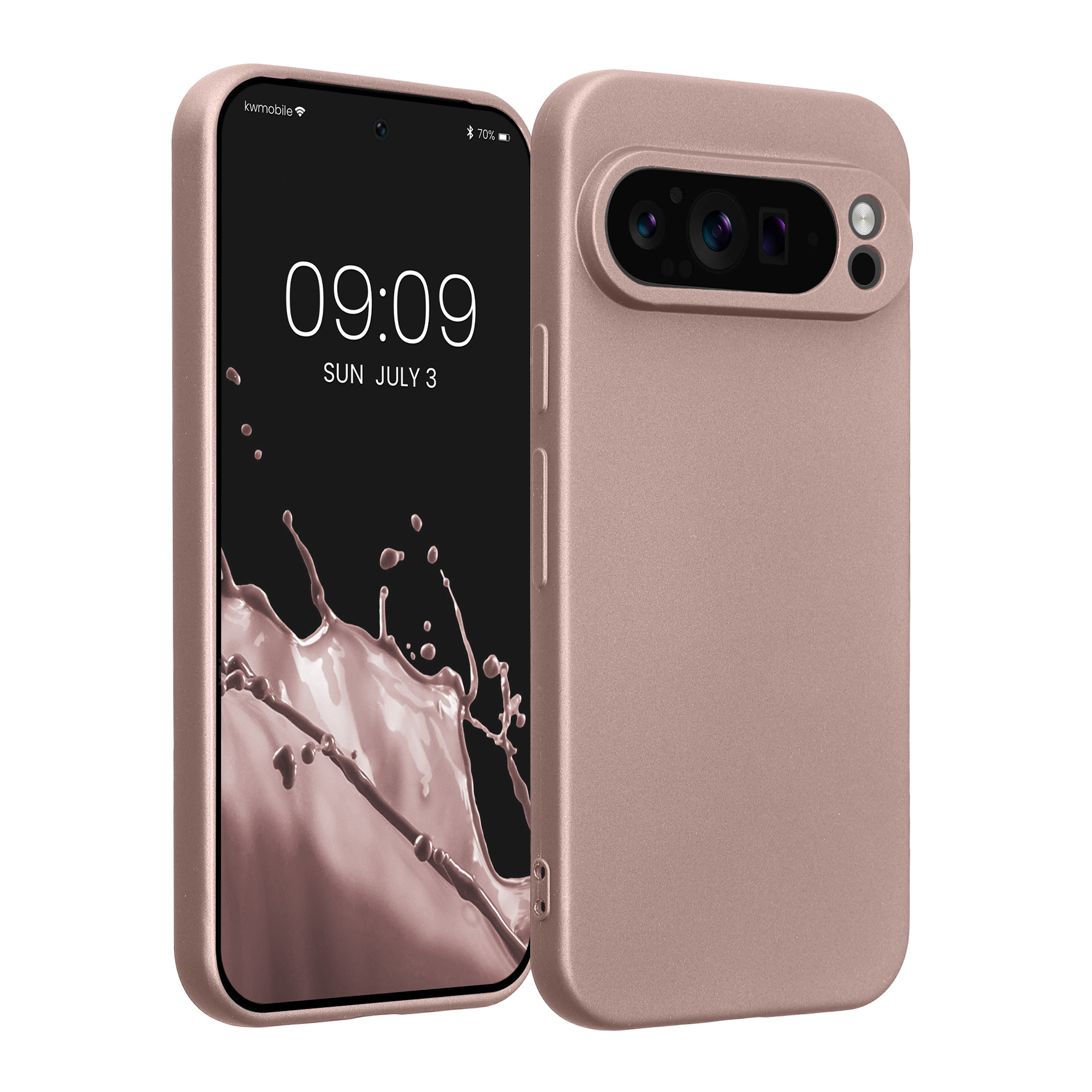 Kryt na mobil kwmobile pro Google Pixel 9 Pro / Google Pixel 9 - Metallic Arctic Berry