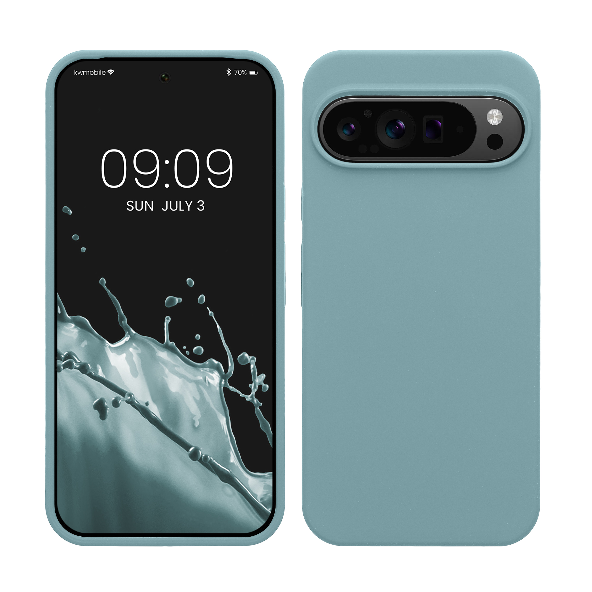 Silikonový kryt kwmobile pro Google Pixel 9 Pro XL - kamenná