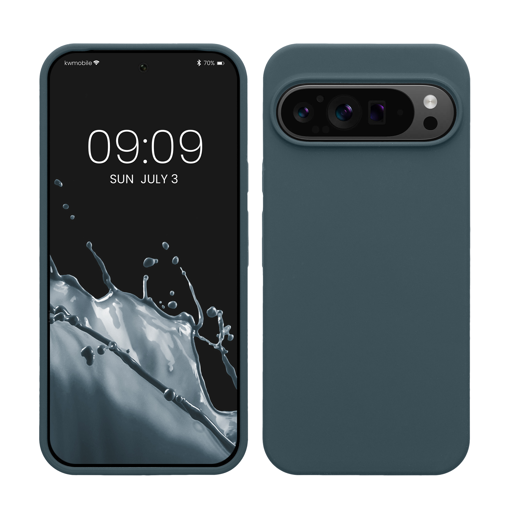 Silikonový kryt kwmobile pro Google Pixel 9 Pro XL - tmavě šedá