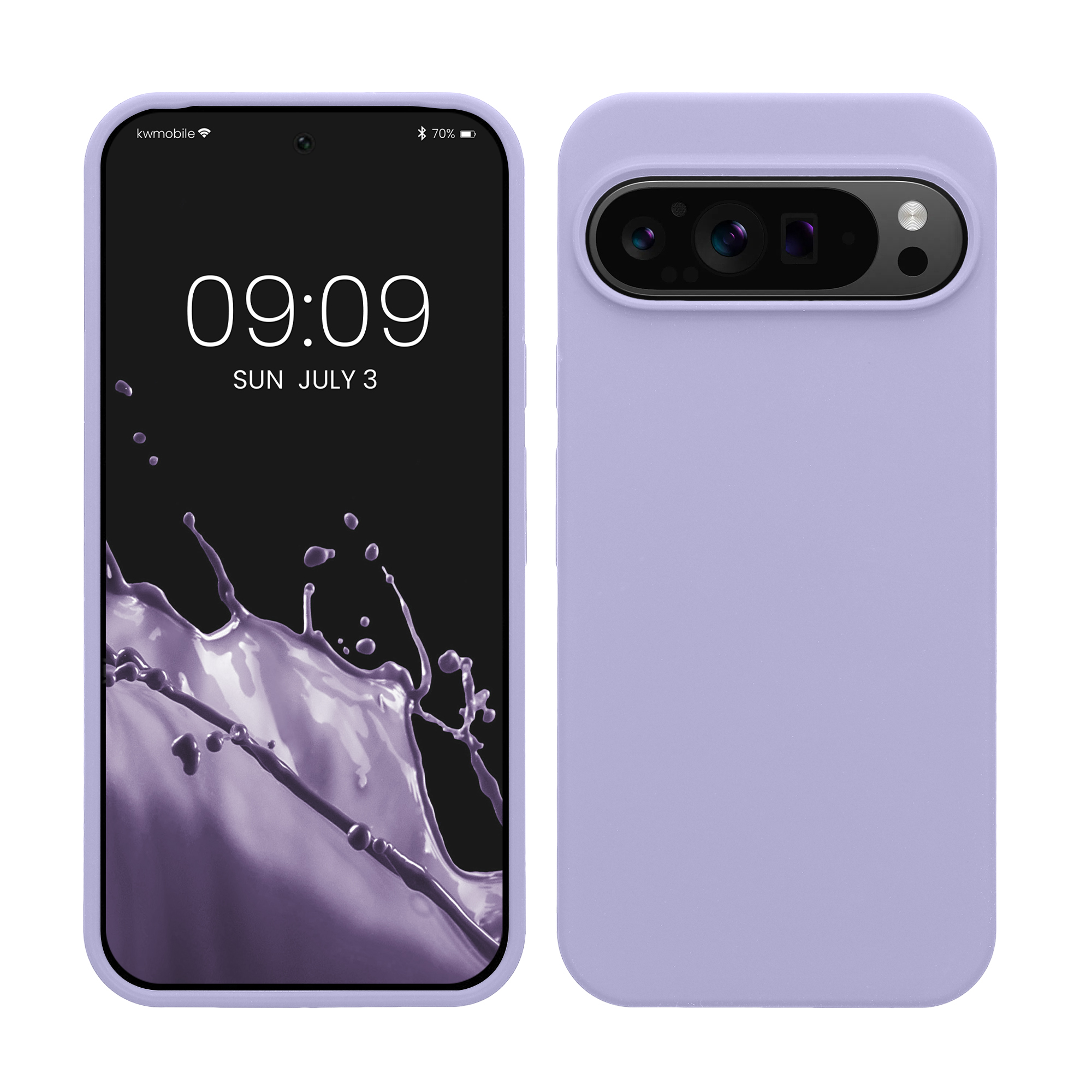 Silikonový kryt kwmobile pro Google Pixel 9 Pro XL - levandulová