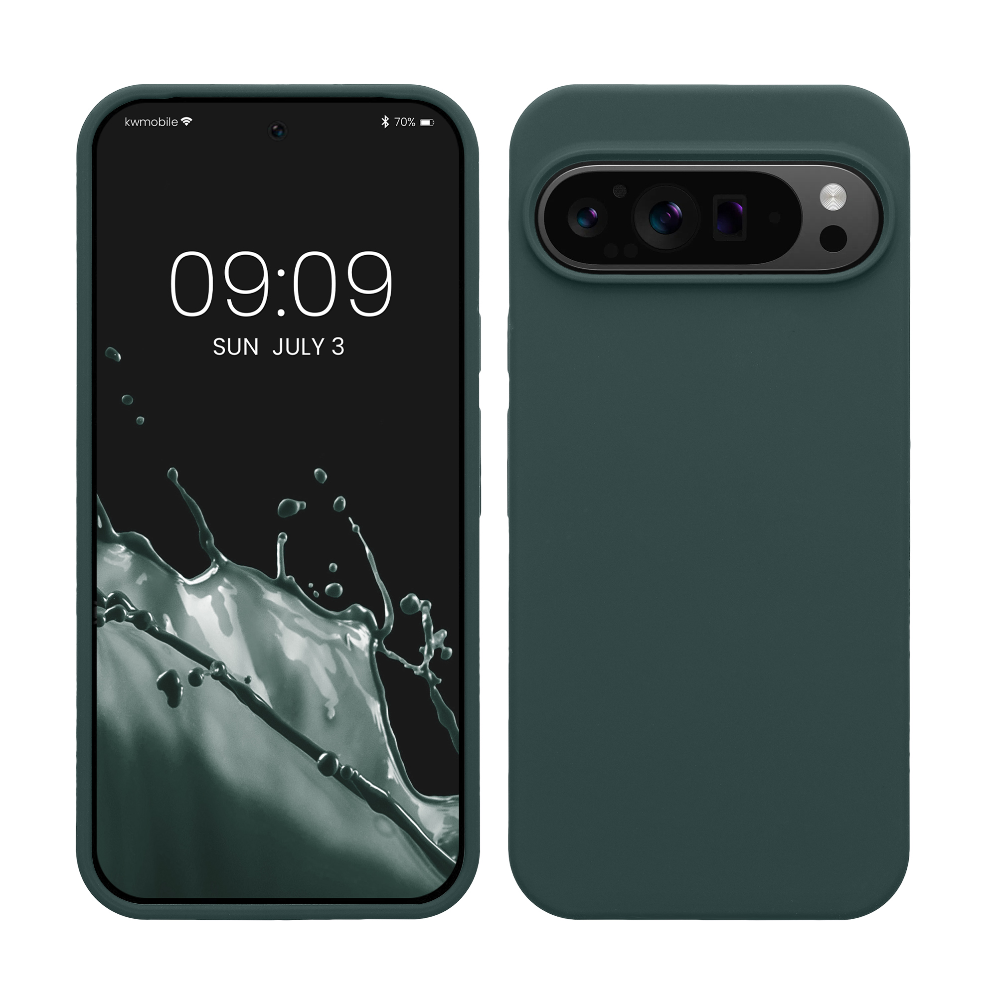 Silikonový kryt kwmobile pro Google Pixel 9 Pro XL - modrozelená