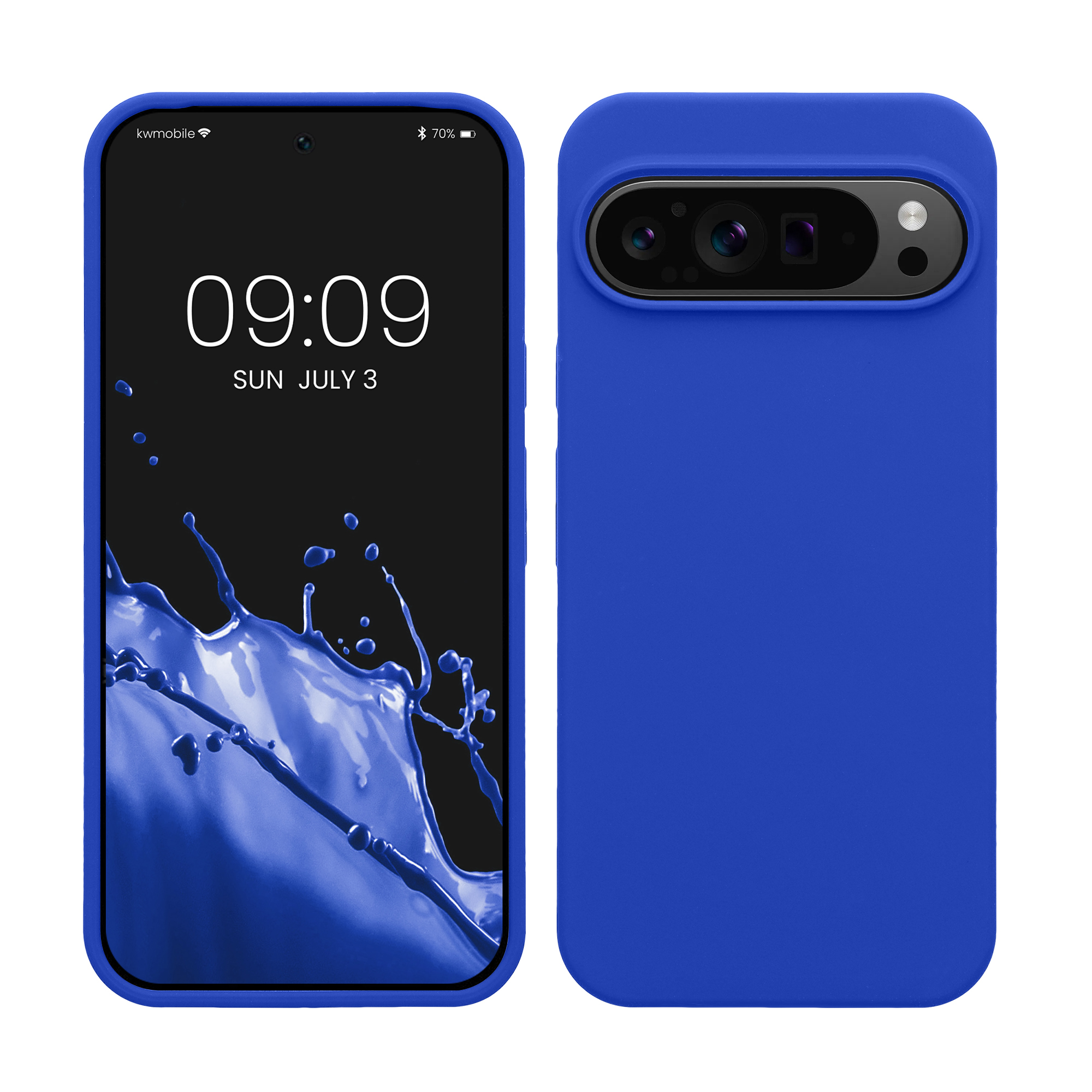 Silikonový kryt kwmobile pro Google Pixel 9 Pro XL - baltská modrá