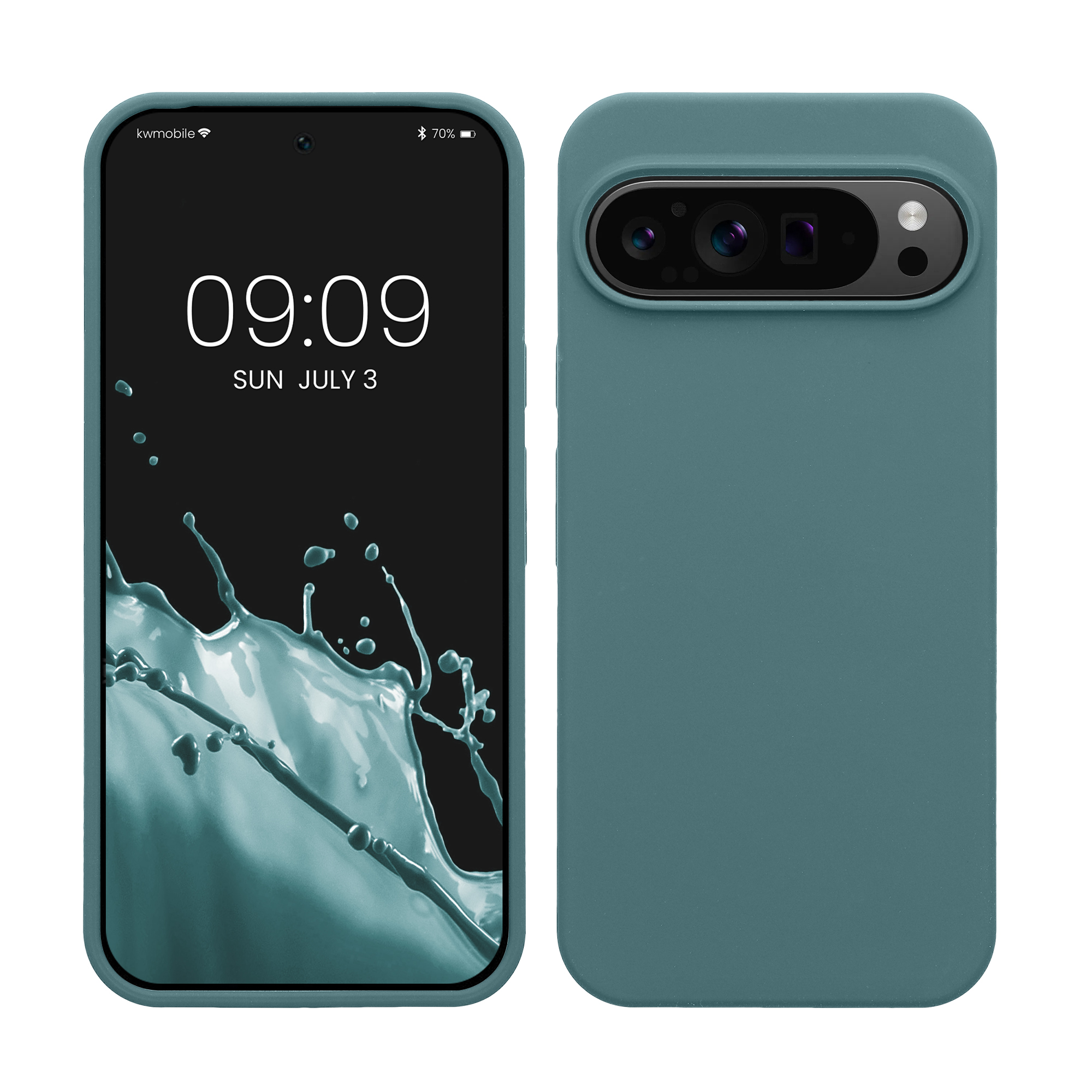Silikonový kryt kwmobile pro Google Pixel 9 Pro XL - tmavě modrá