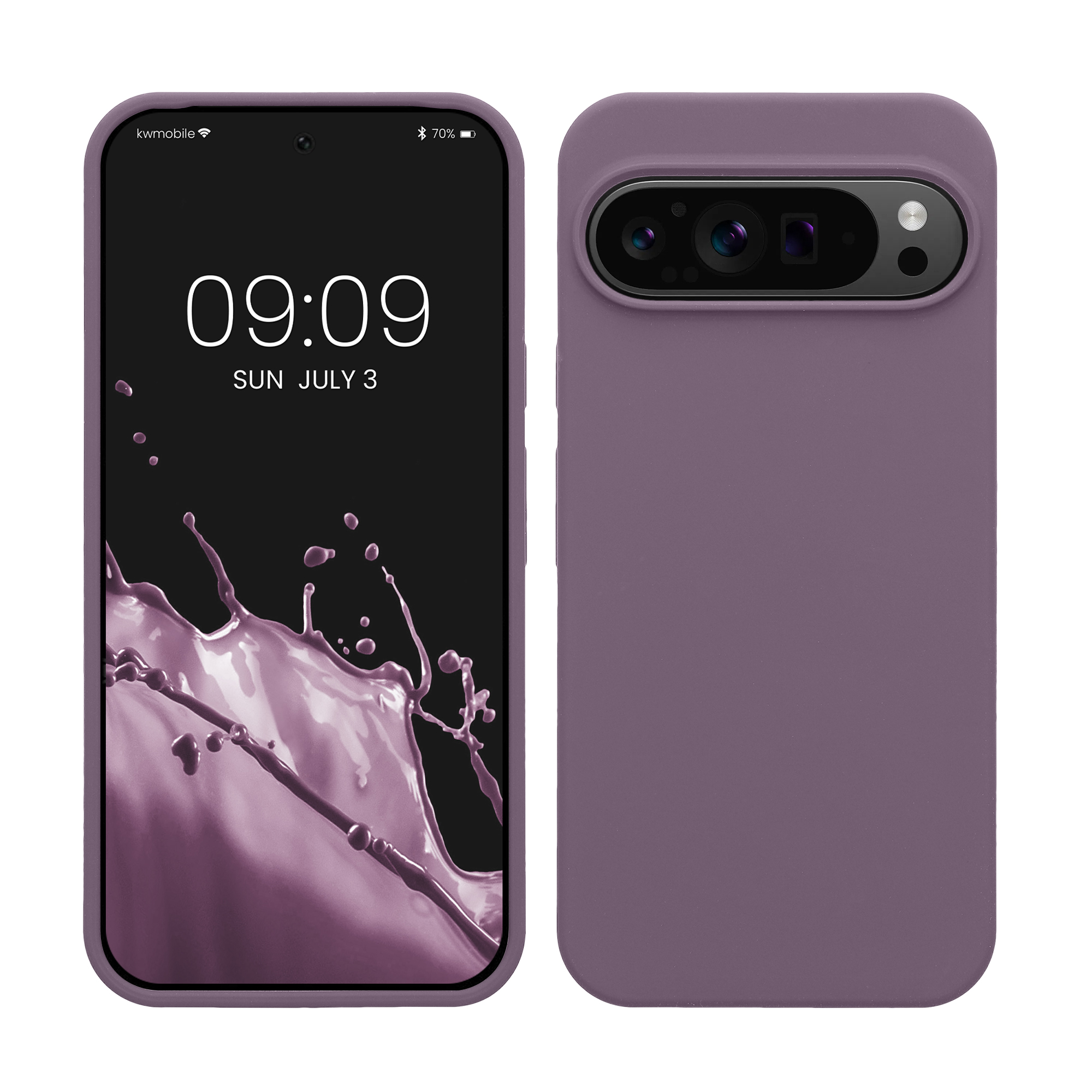 Silikonový kryt kwmobile pro Google Pixel 9 Pro XL - světle fialová