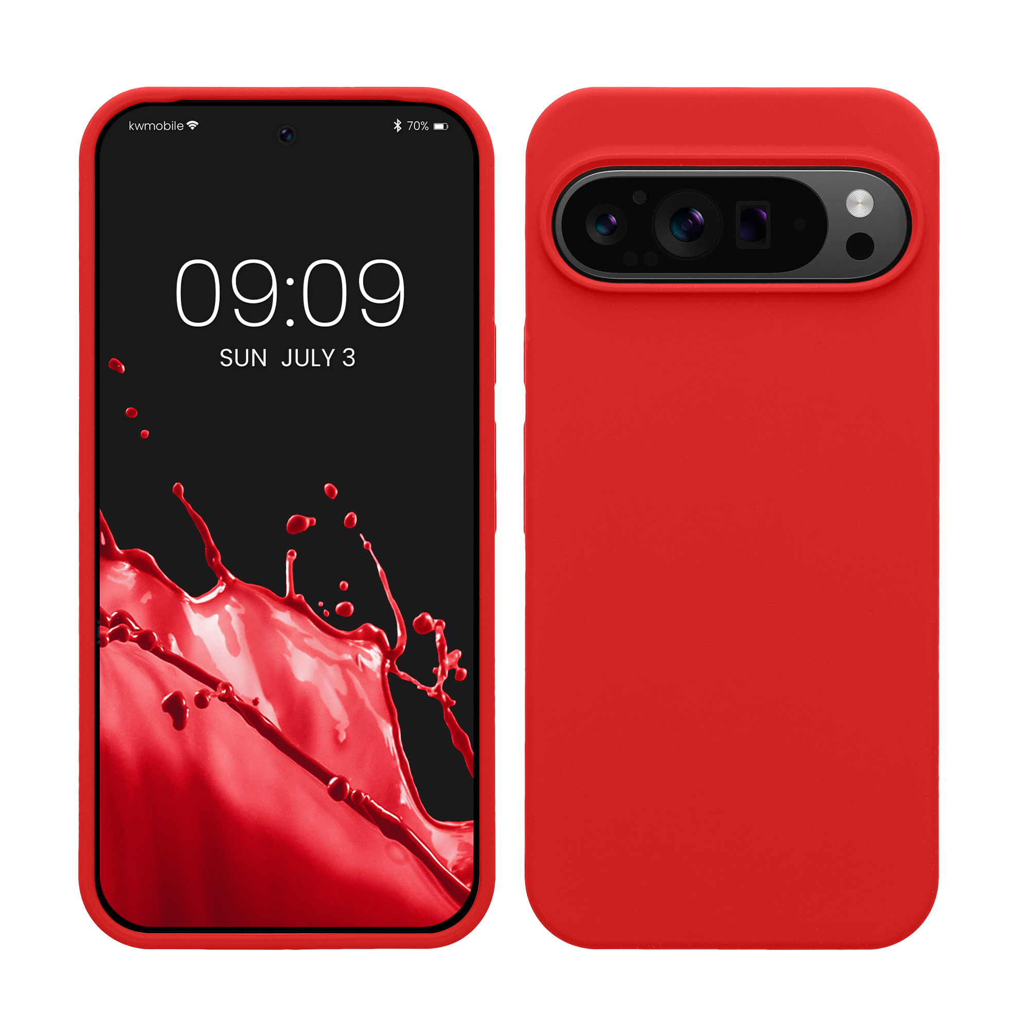 Silikonový kryt kwmobile pro Google Pixel 9 Pro XL - červená