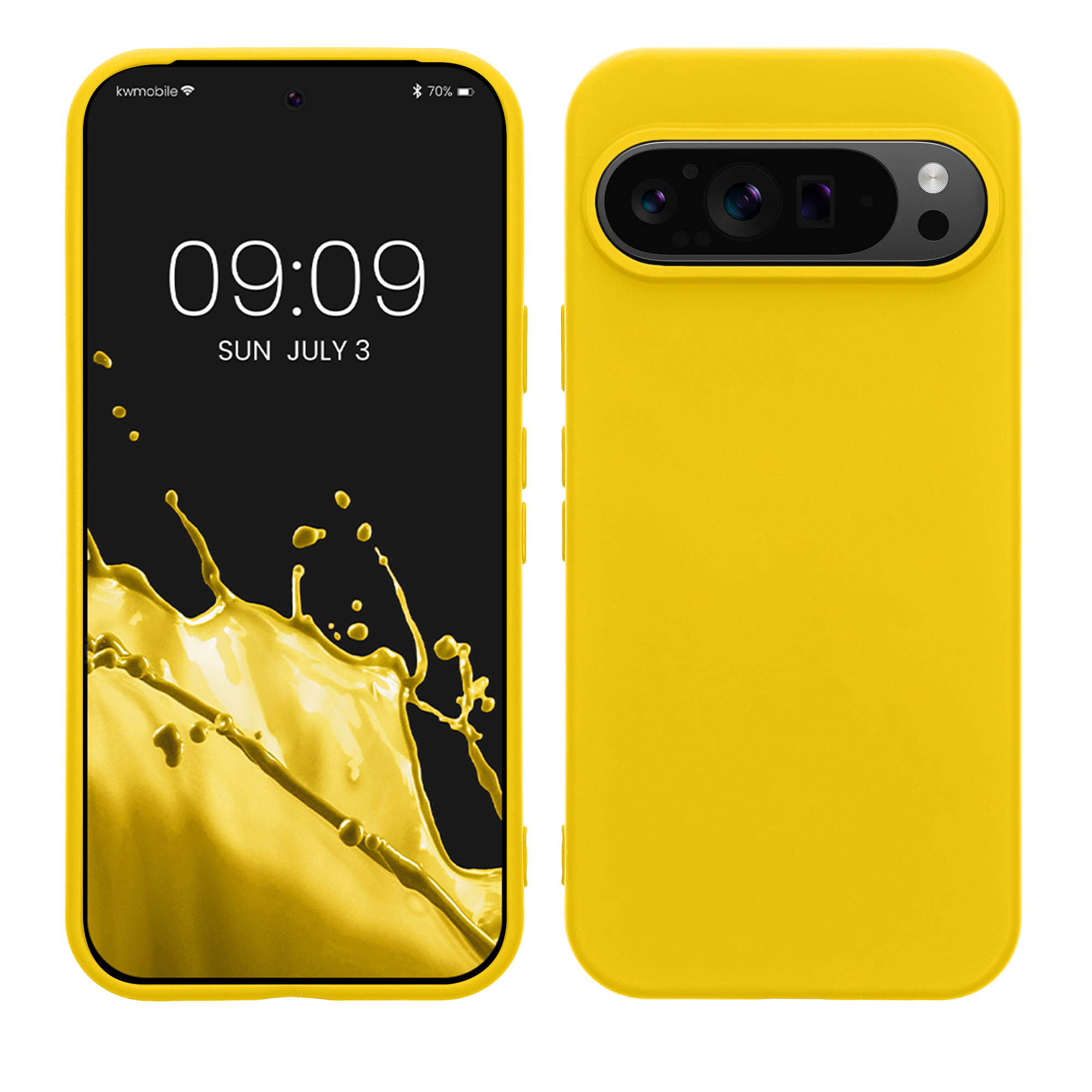 Kryt na mobil kwmobile pro Google Pixel 9 / Pixel 9 Pro - žlutá