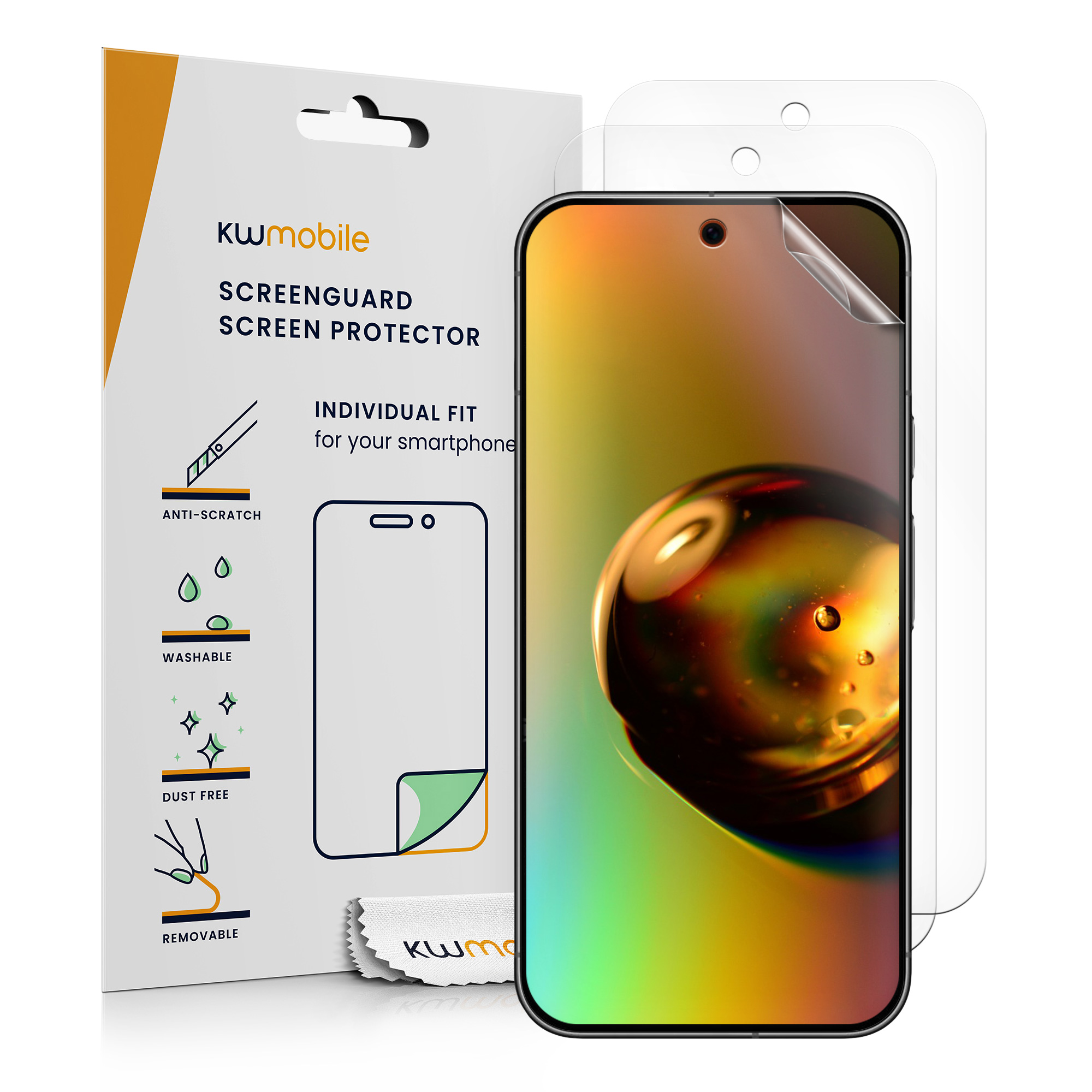 Ochranná fólie kwmobile pro Google Pixel 10 / Pixel 10 Pro - transparentní