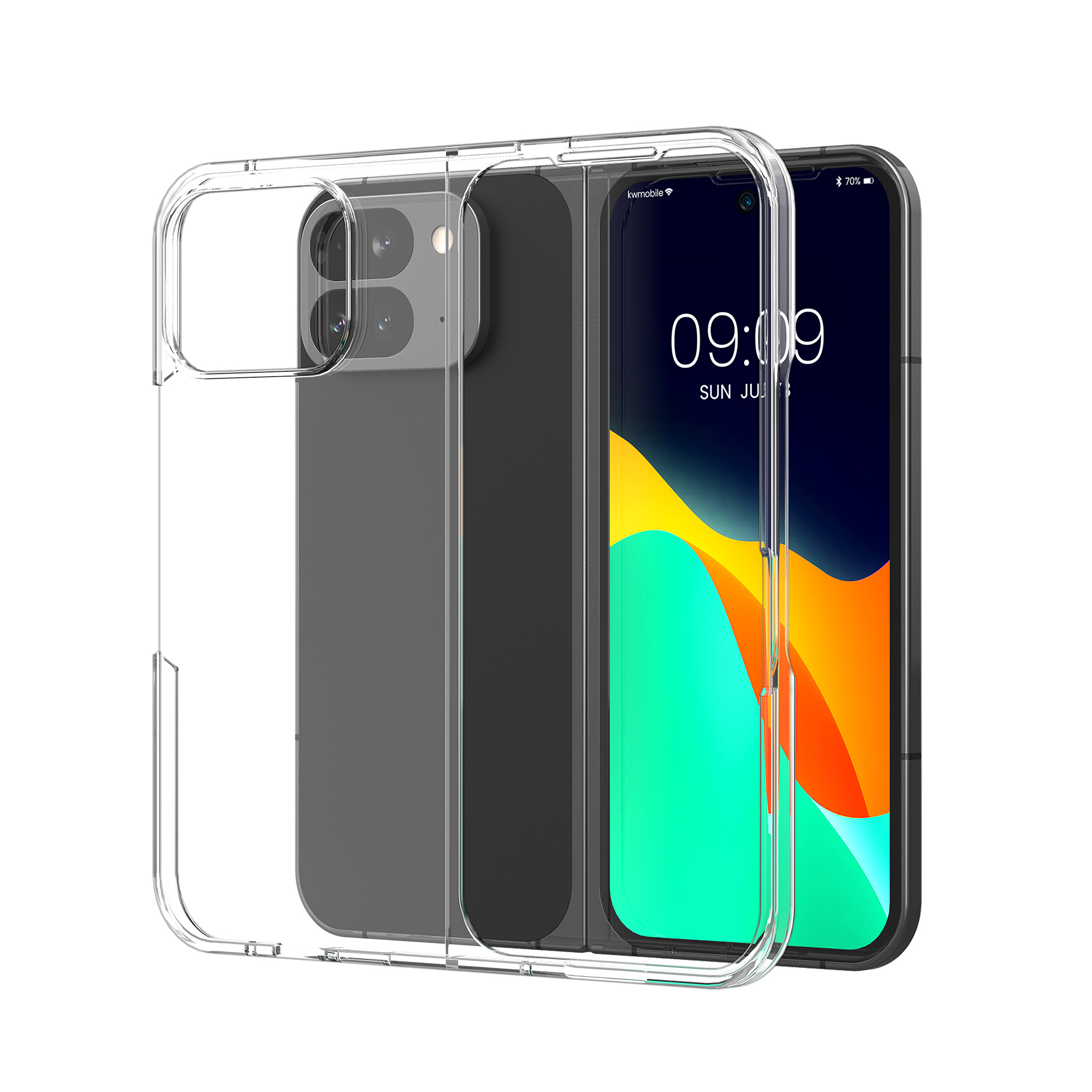 Pouzdro na PC pro Google Pixel 9 Pro Fold kwmobile - transparentní