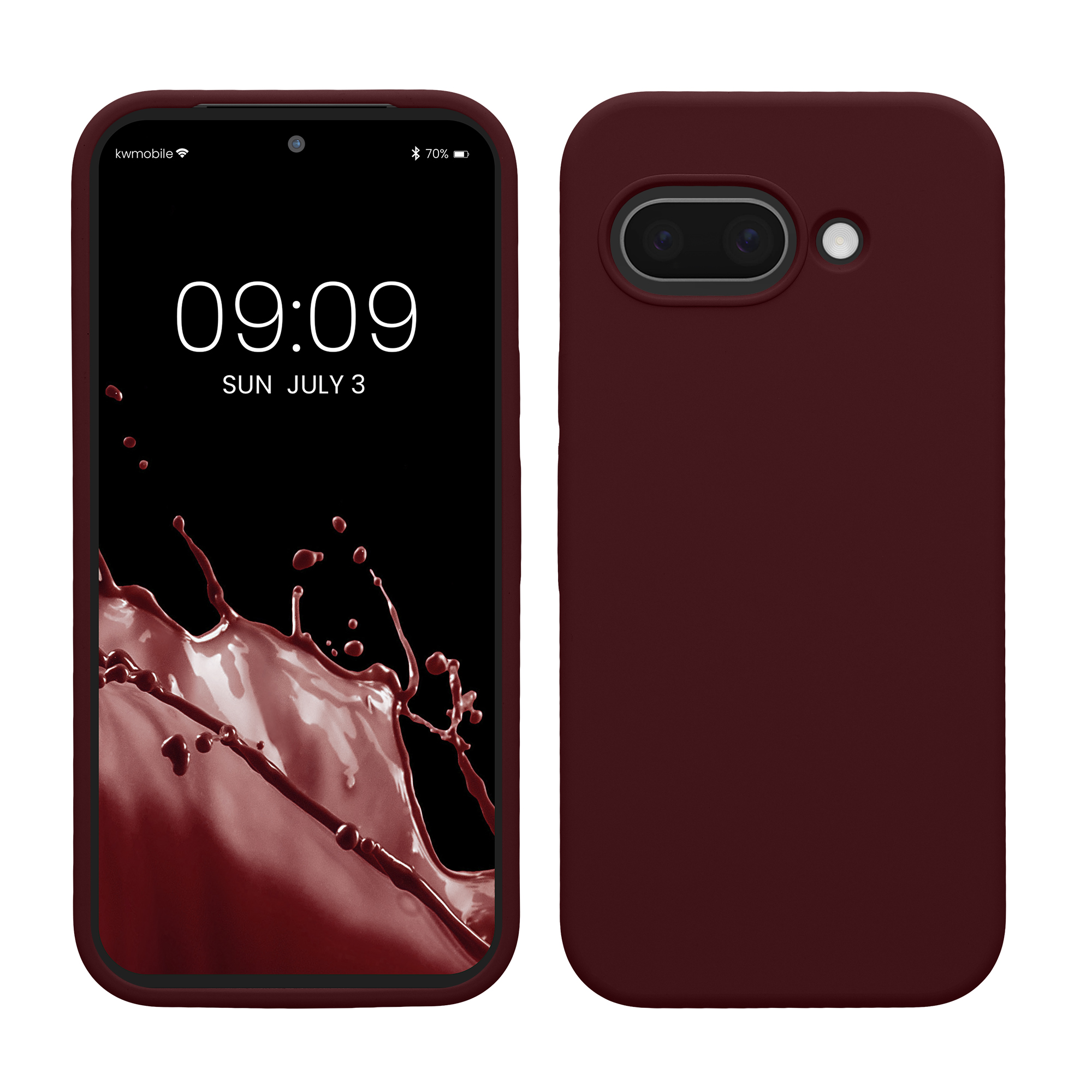 Pouzdro pro Google Pixel 9a kwmobile silikonové - vínově fialová