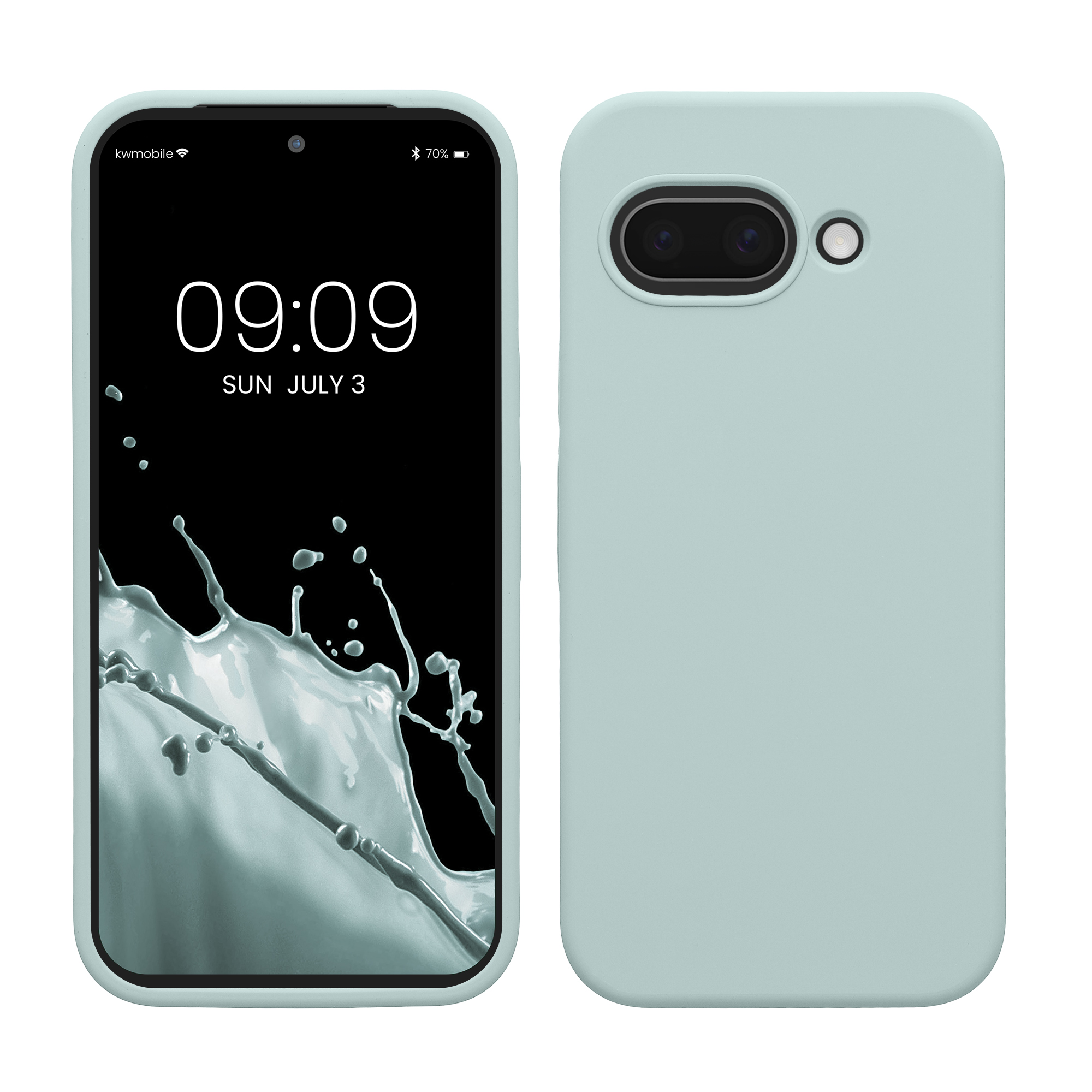 Pouzdro pro Google Pixel 9a kwmobile silikonové - světle mátová