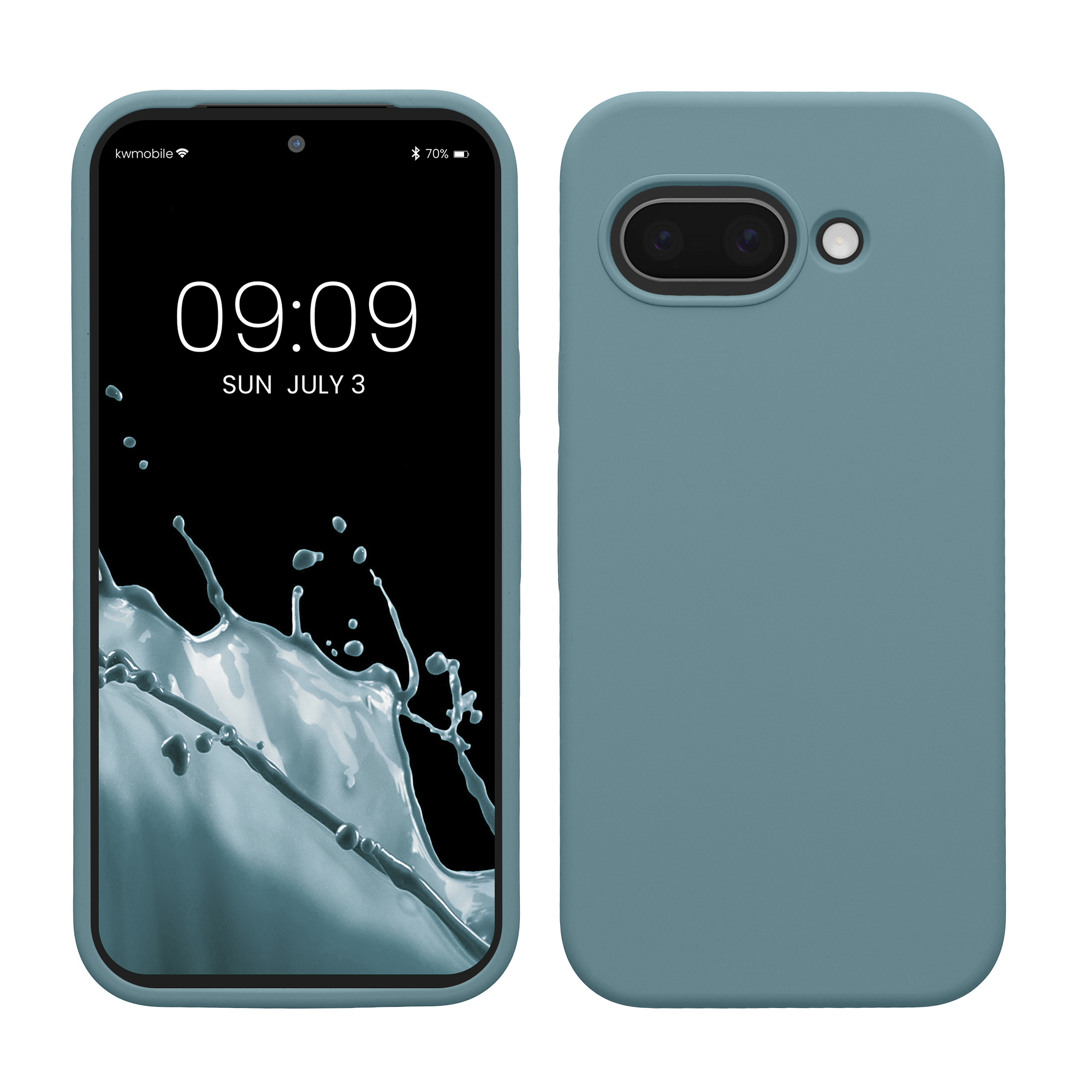 Silikonový kryt kwmobile pro Google Pixel 9a - kamenná