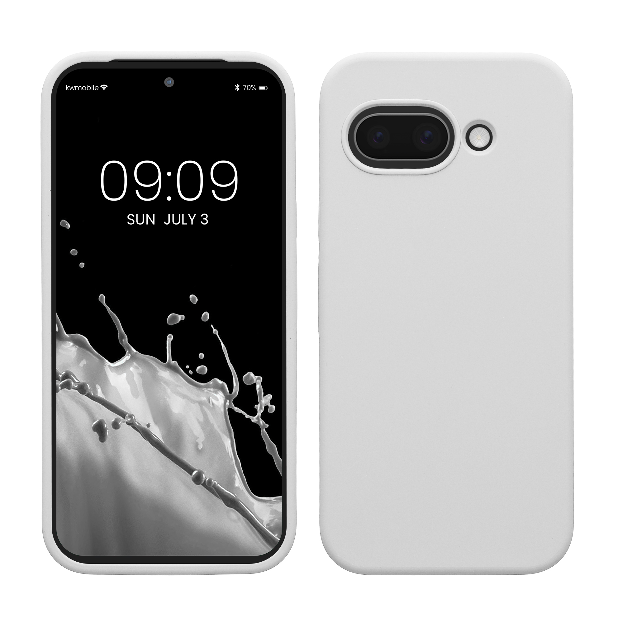 Pouzdro pro Google Pixel 9a kwmobile silikonové - matná bílá