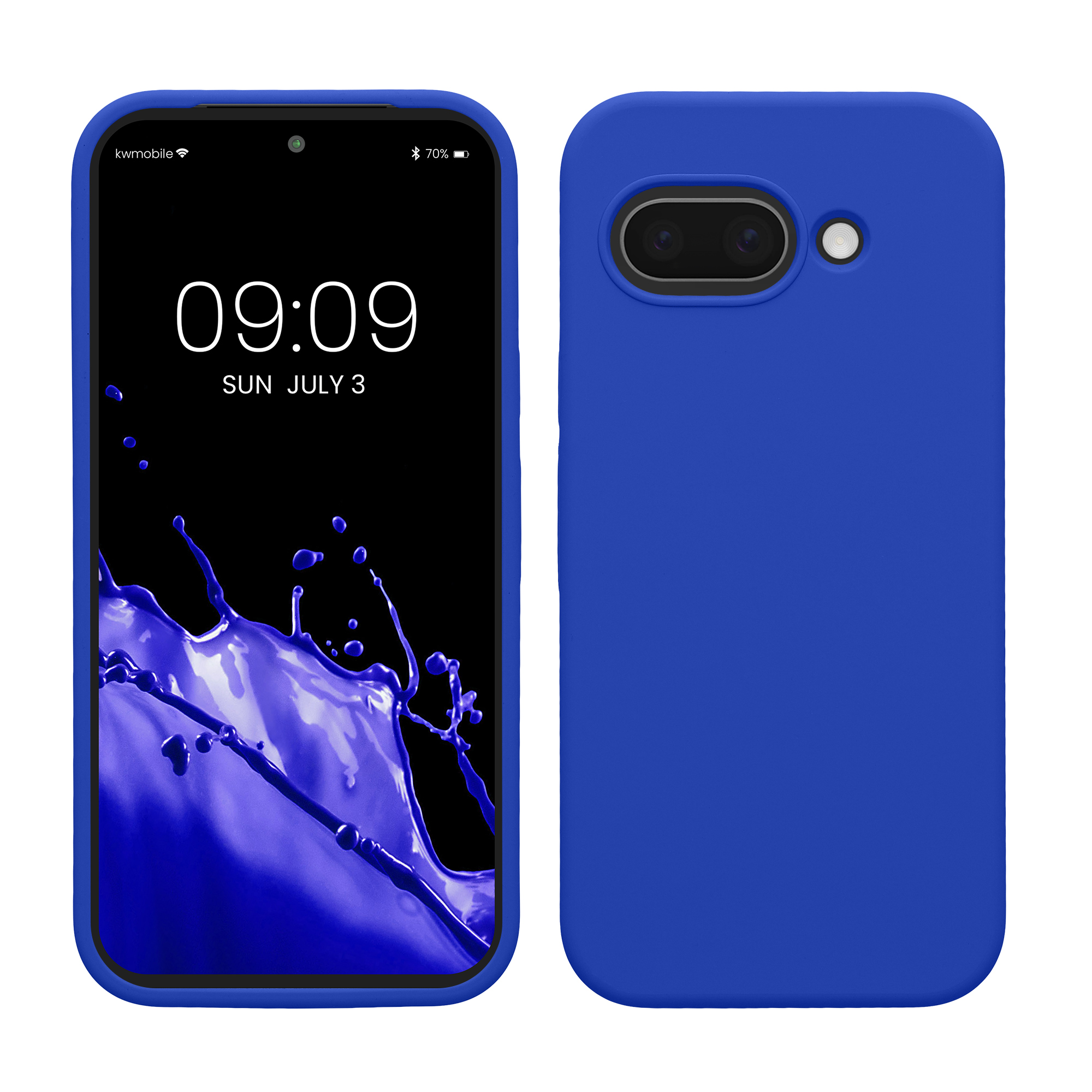 Silikonový kryt kwmobile pro Google Pixel 9a - baltská modrá