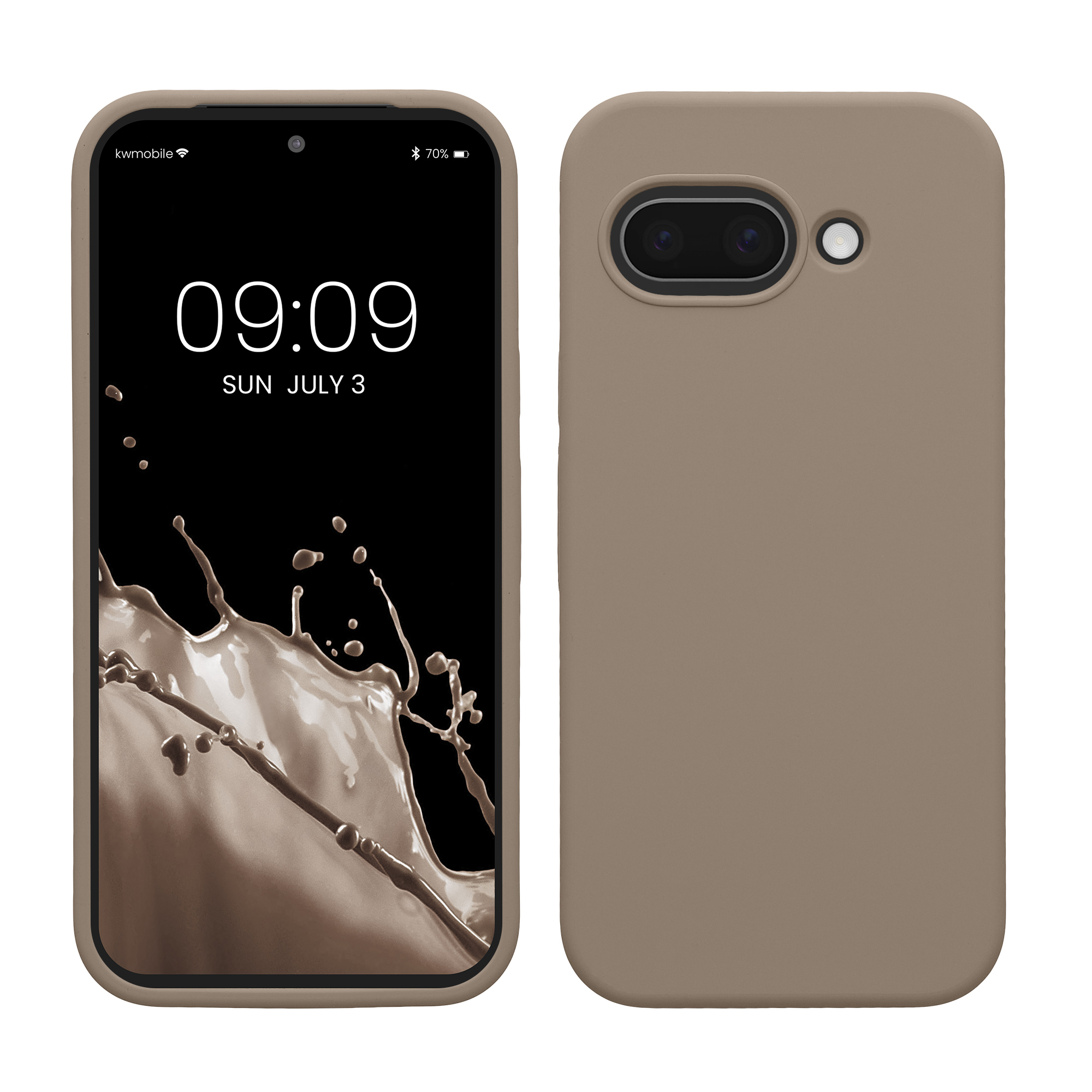 Silikonový kryt kwmobile pro Google Pixel 9a - taupe