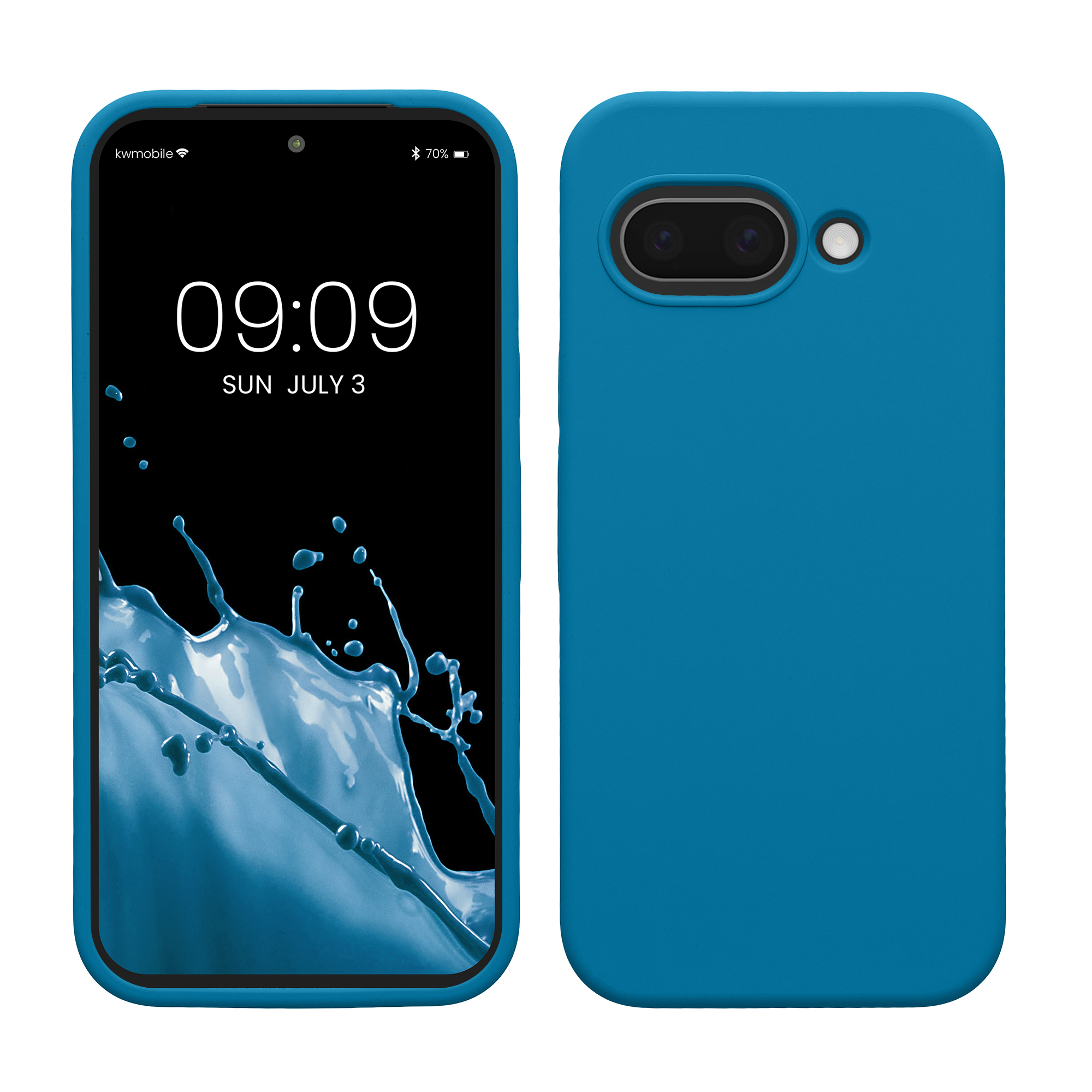 Pouzdro pro Google Pixel 9a kwmobile silikonové - karibská modrá