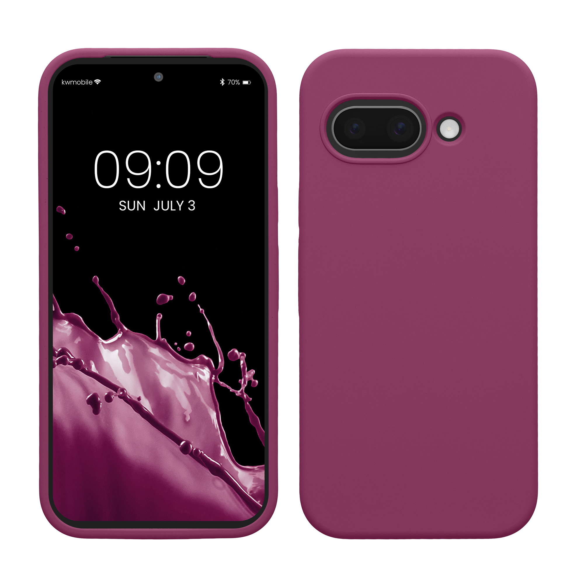 Silikonový kryt kwmobile pro Google Pixel 9a - purpurová