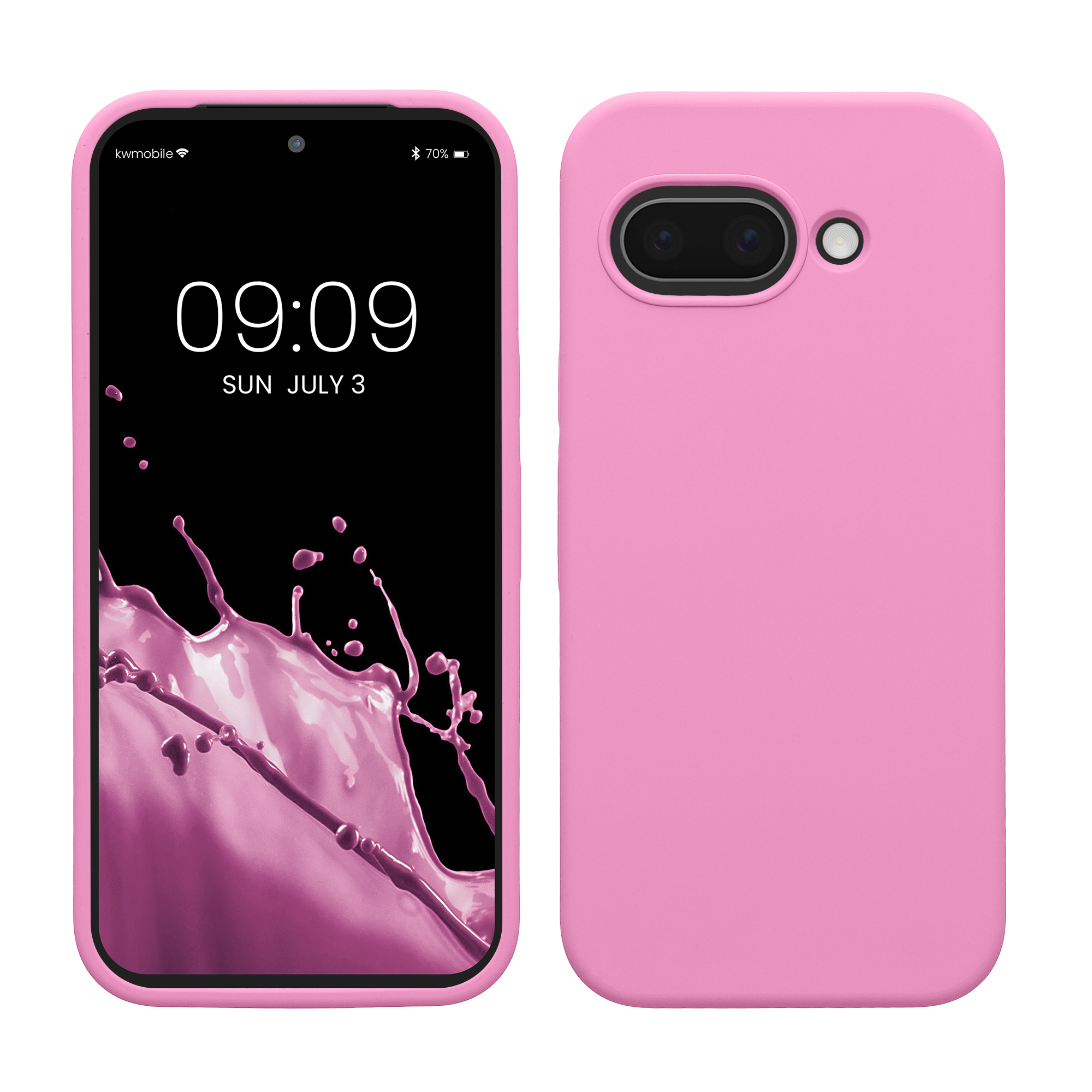 Pouzdro pro Google Pixel 9a kwmobile silikonové - růžová levandulová