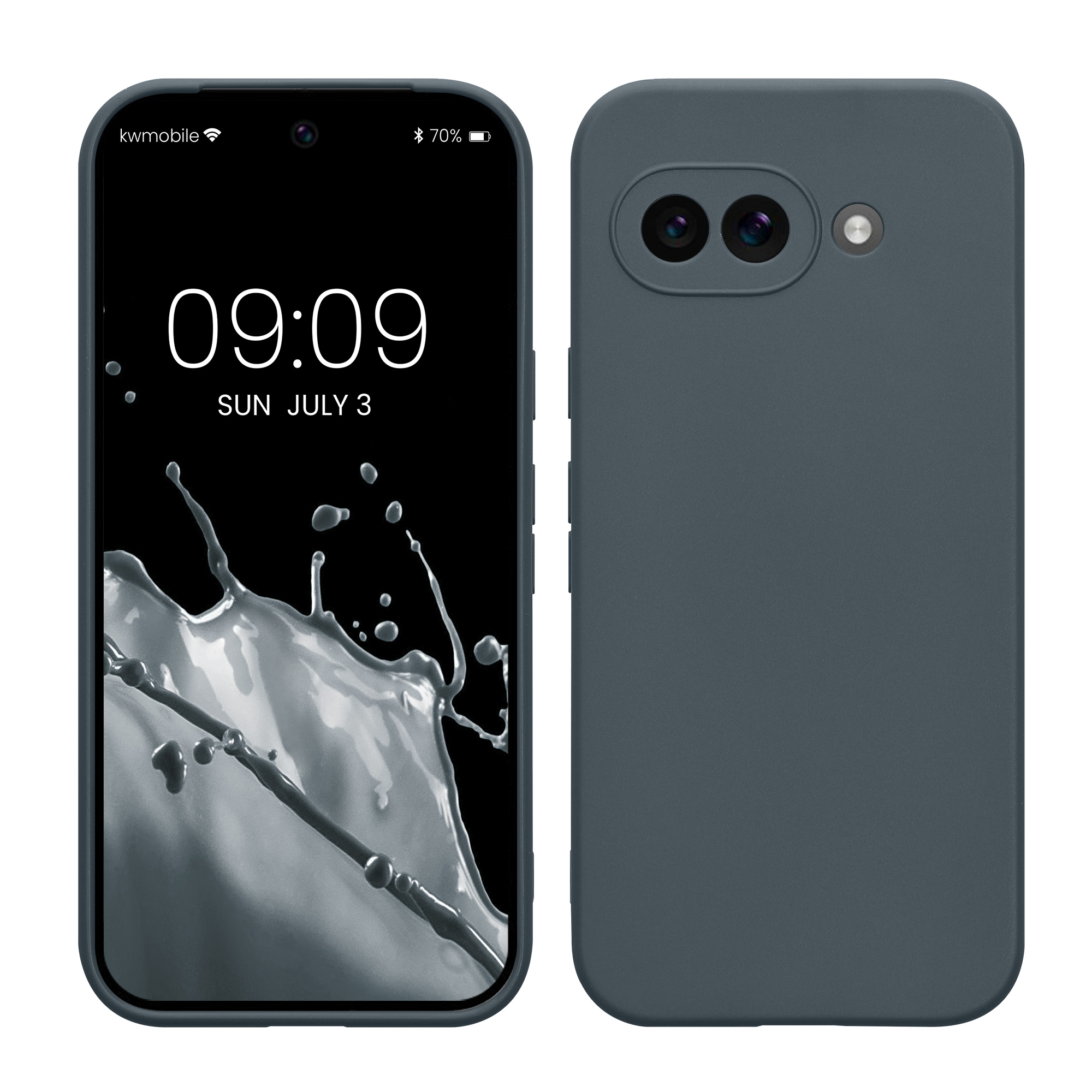 Silikonový kryt kwmobile pro Google Pixel 9a - tmavě šedá