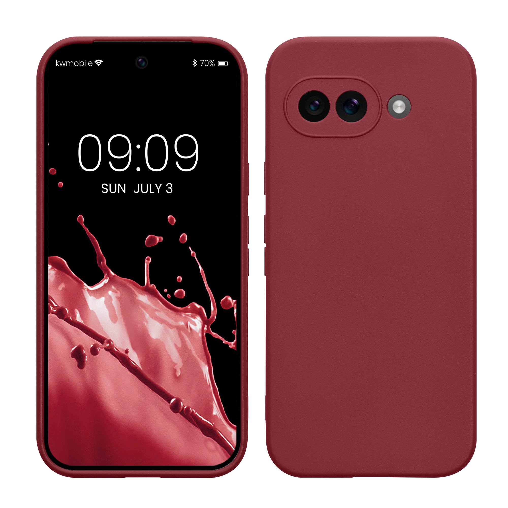 Pouzdro pro Google Pixel 9a kwmobile tenké TPU - vínově fialová