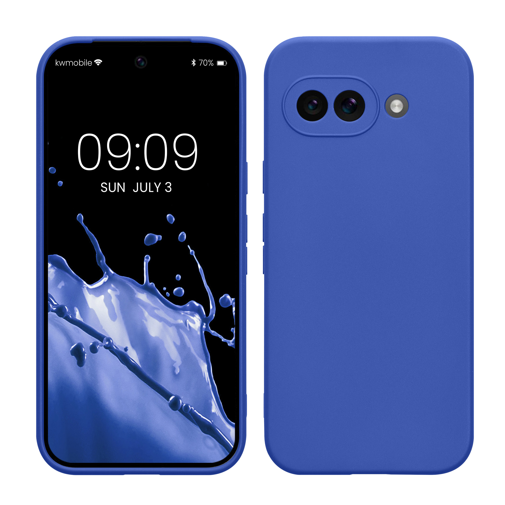 Silikonový kryt kwmobile pro Google Pixel 9a - baltská modrá