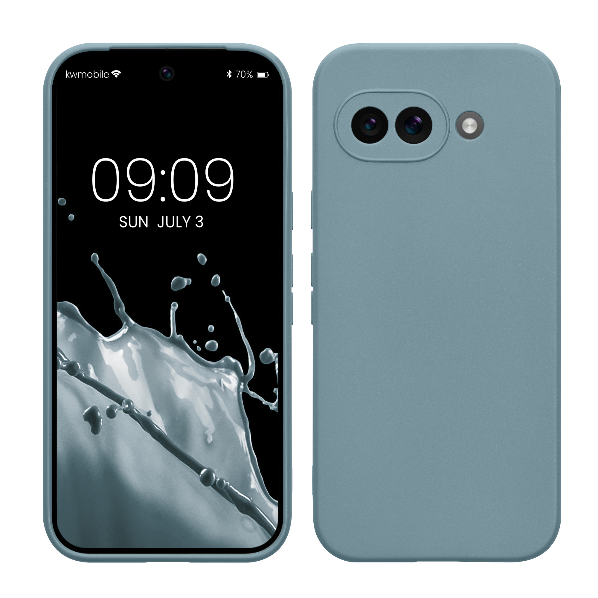 Silikonový kryt kwmobile pro Google Pixel 9a - kamenná