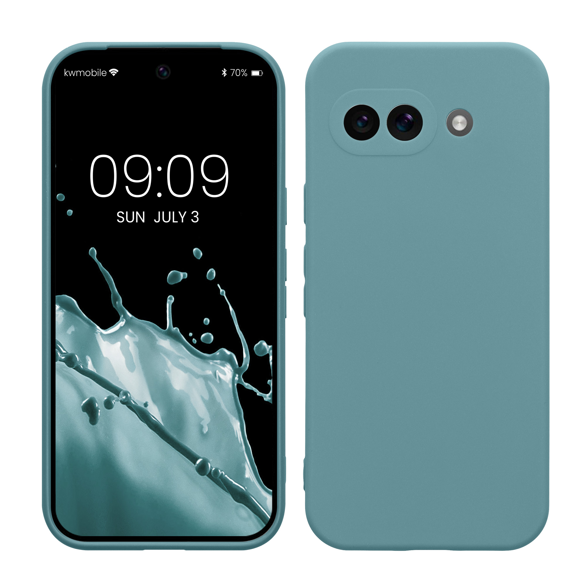 Silikonový kryt kwmobile pro Google Pixel 9a - tmavě modrá