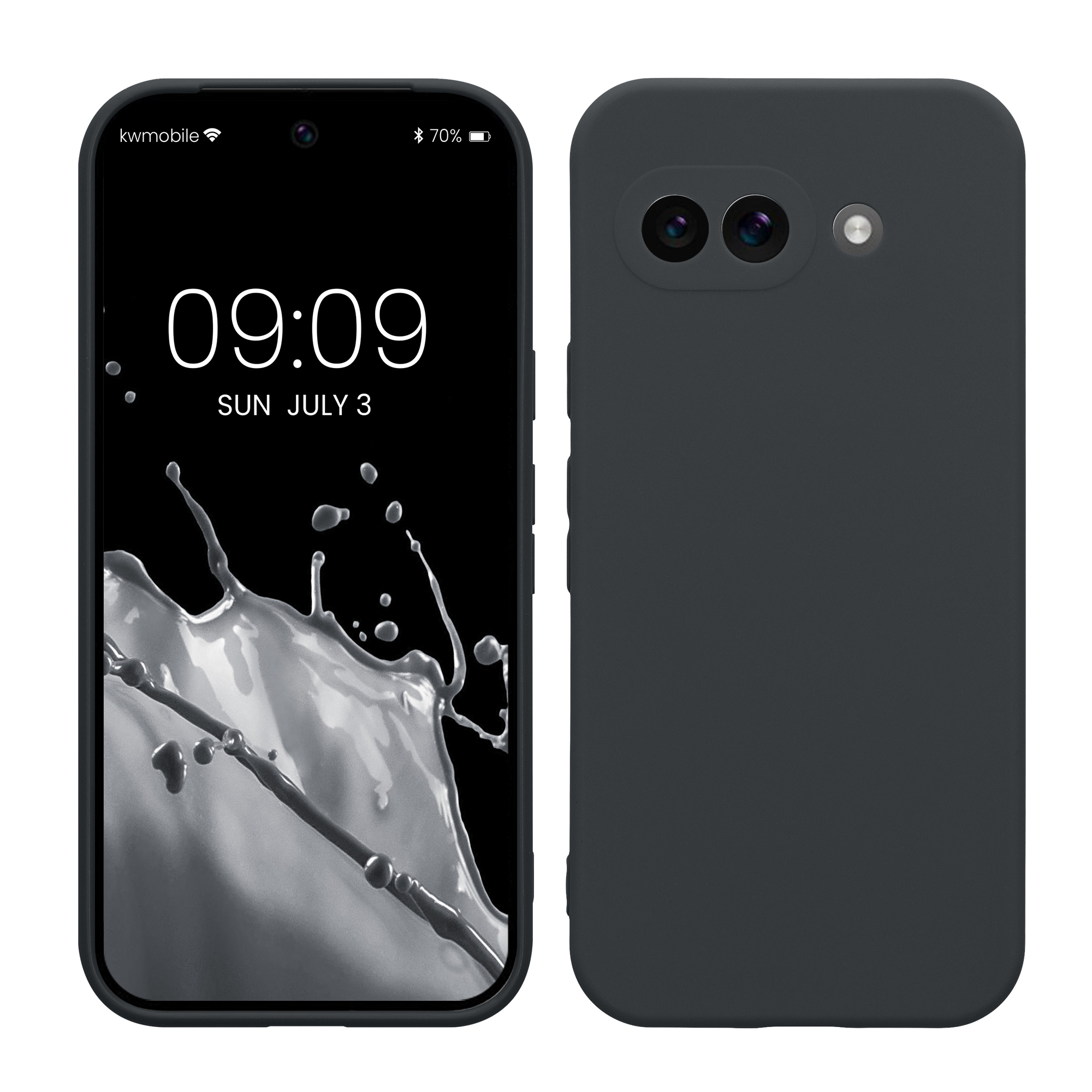 Silikonový kryt kwmobile pro Google Pixel 9a - borůvková