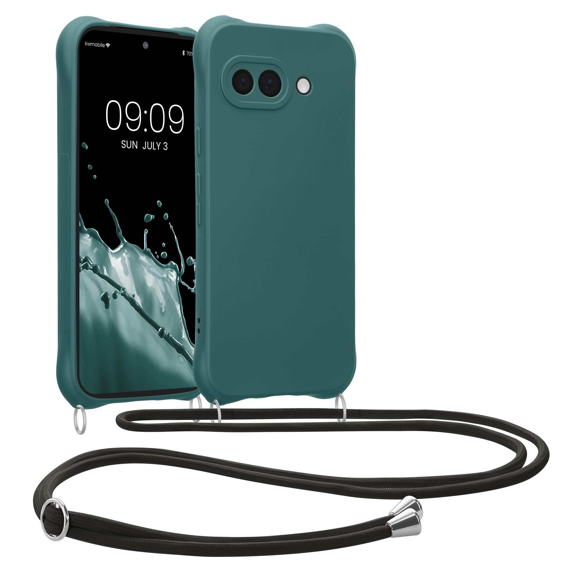 Crossbody kryt kwmobile pro Google Pixel 9a - petrolejová
