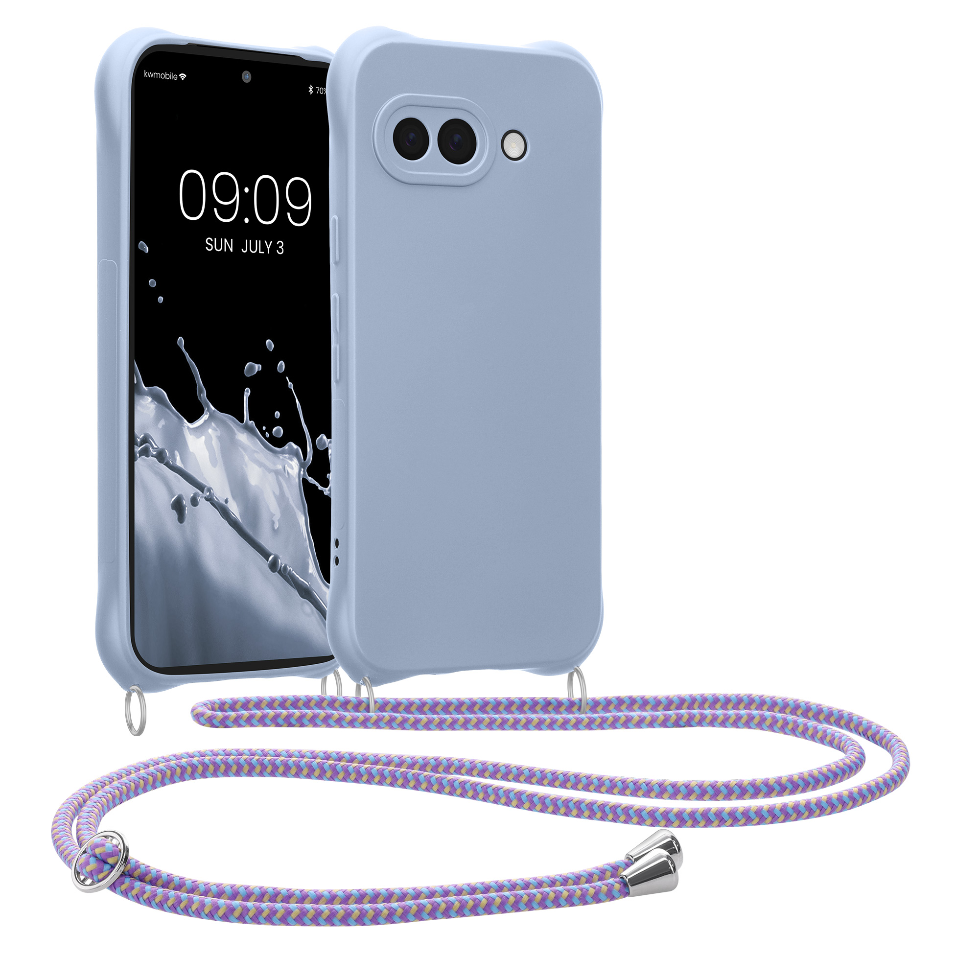 Crossbody kryt kwmobile pro Google Pixel 9a - levandulová