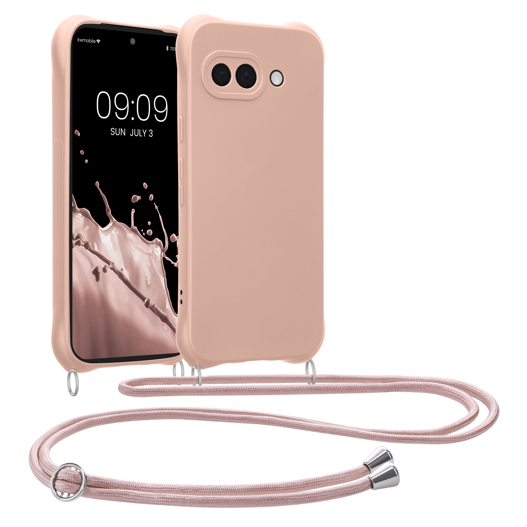 Crossbody kryt kwmobile pro Google Pixel 9a - kokosová