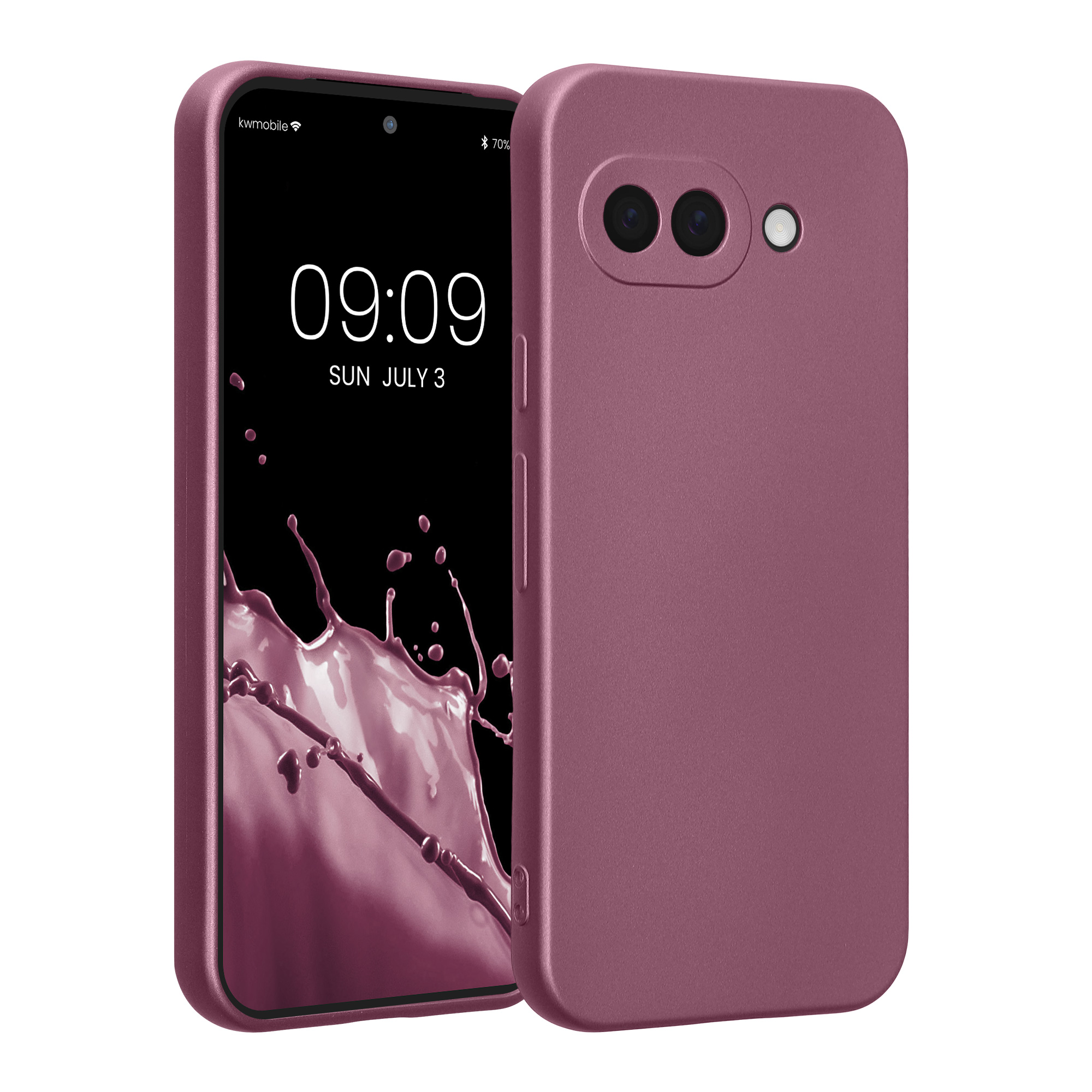 Pouzdro pro Google Pixel 9a kwmobile metalické TPU - metalická levandulová