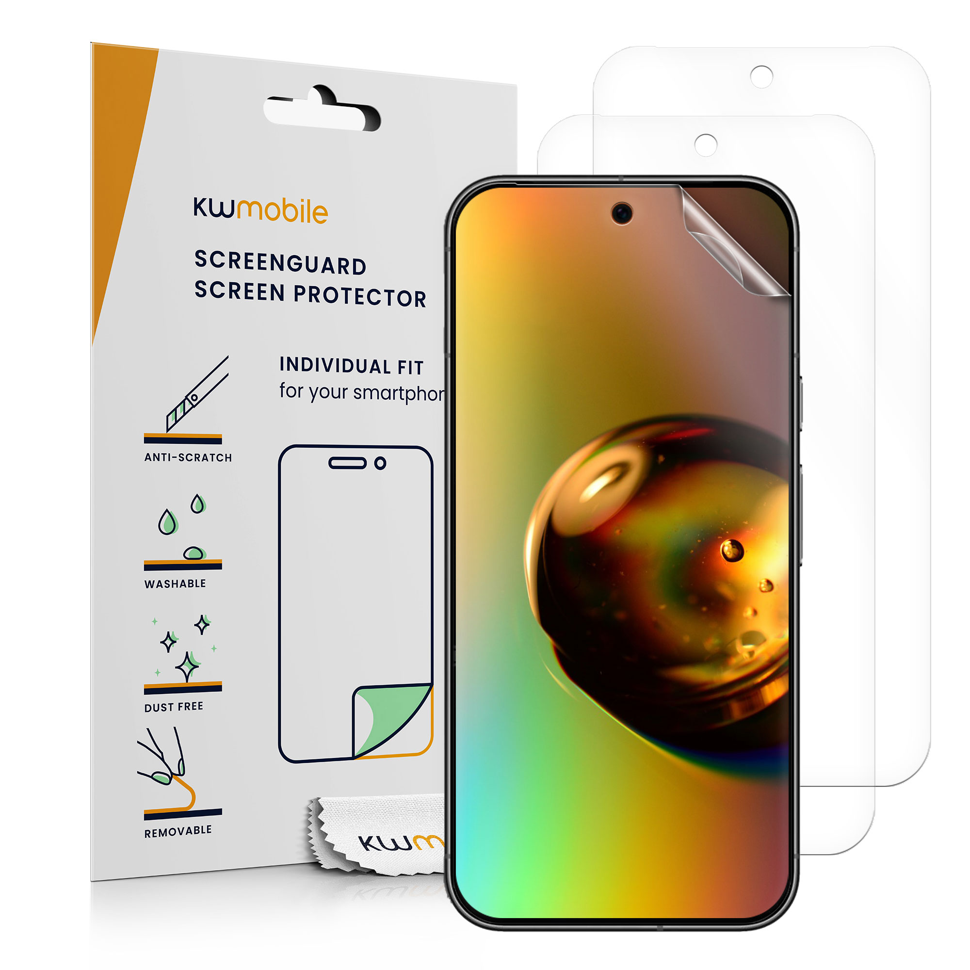 Ochranná fólie kwmobile pro Google Pixel 10 Pro XL - transparentní