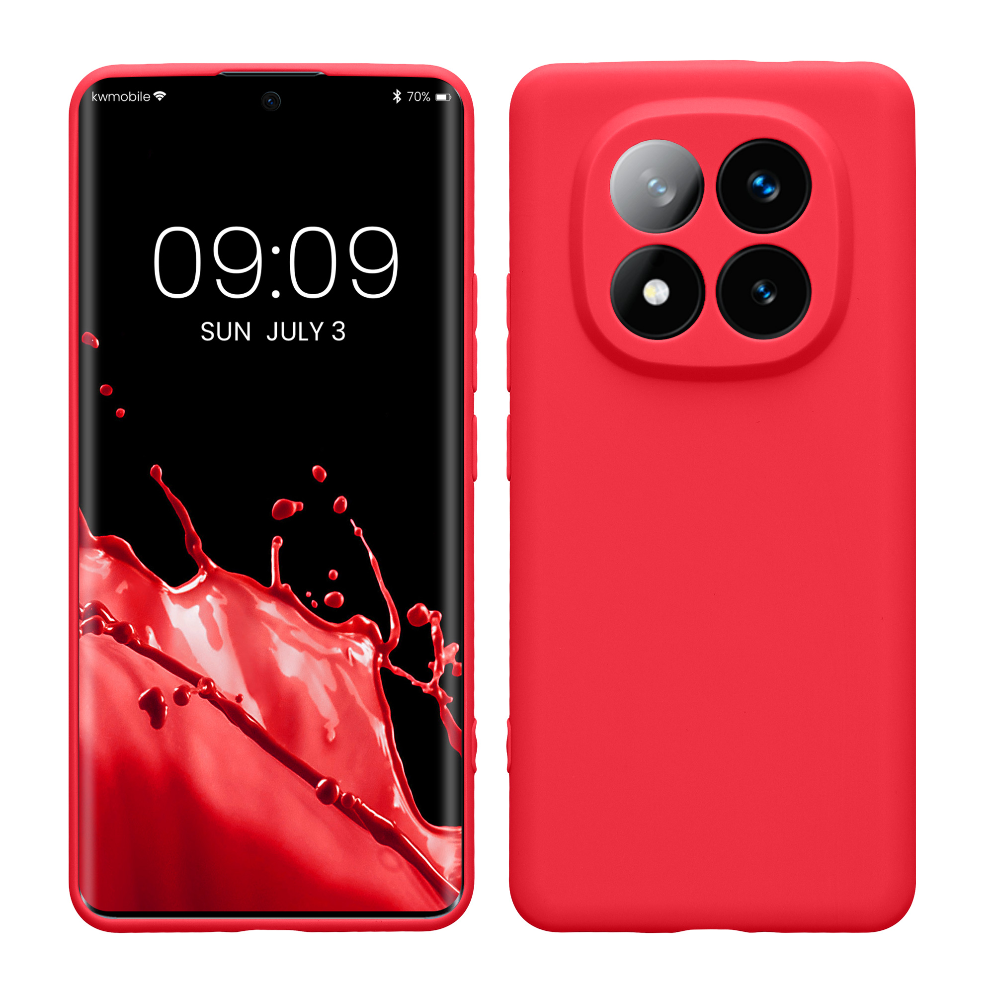 Kryt Xiaomi Redmi Note 14 Pro+ 5G silikonový TPU růžová kwmobile