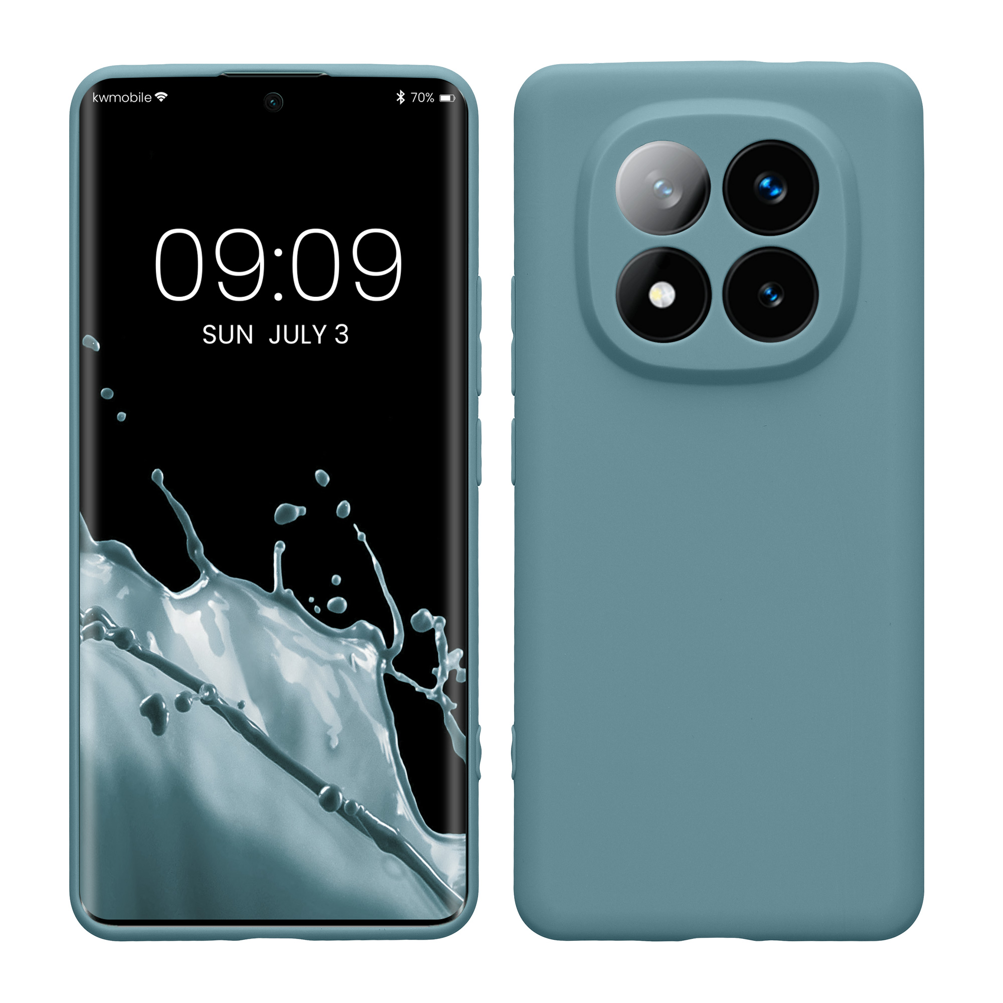 Kryt Xiaomi Redmi Note 14 Pro+ 5G silikonový TPU červená kwmobile