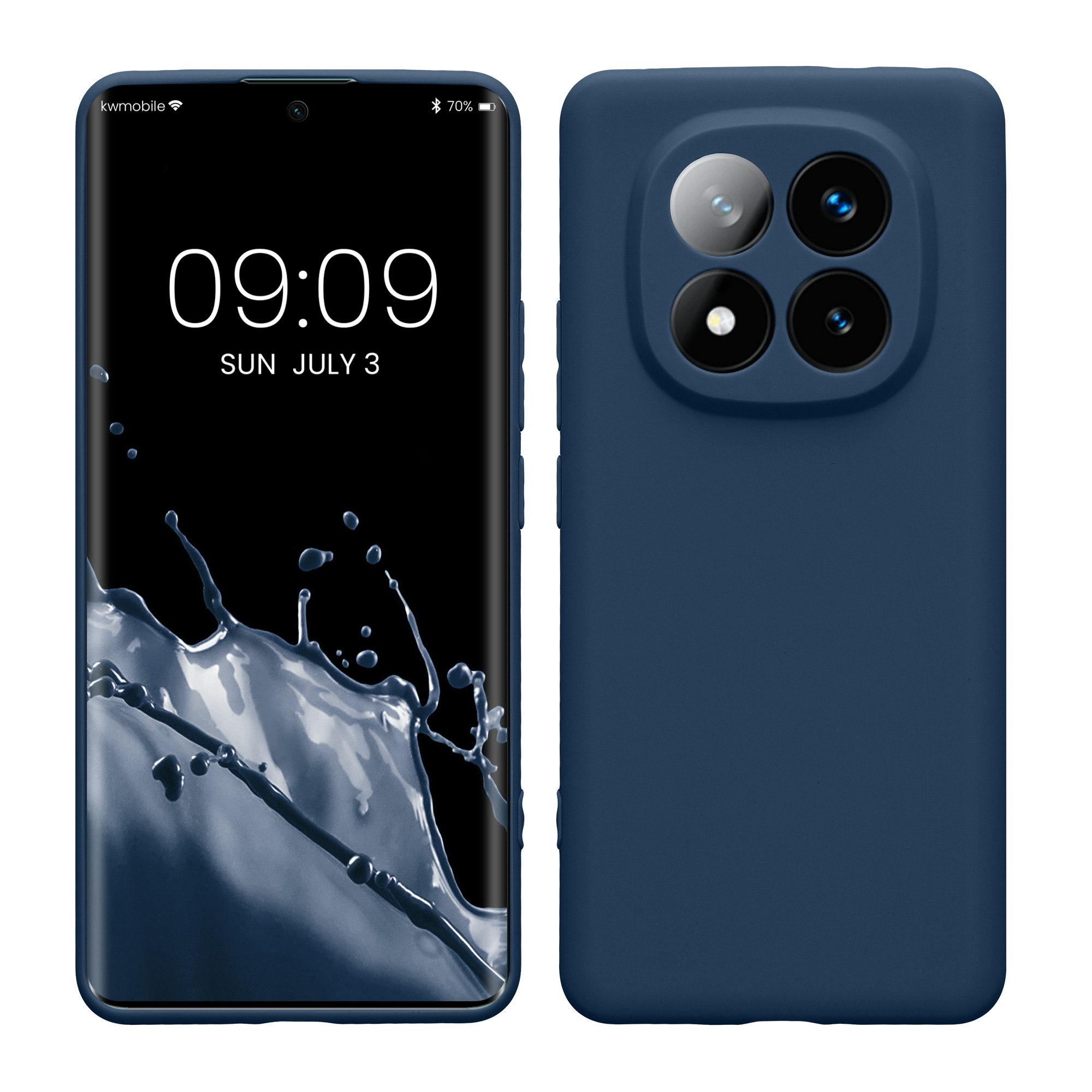 TPU kryt kwmobile pro Xiaomi Redmi Note 14 Pro+ 5G / Redmi Note 14 Pro Plus 5G - tmavě modrá