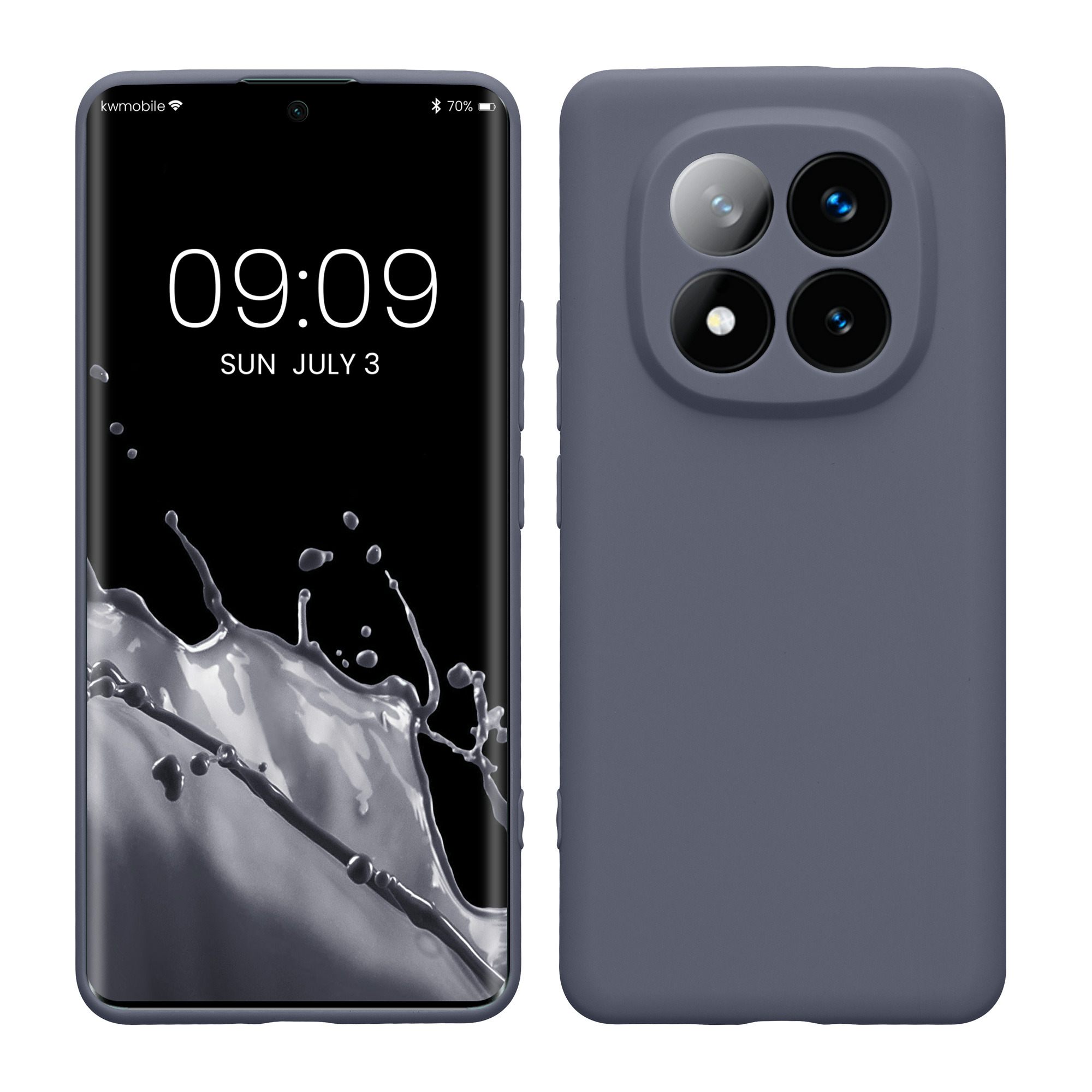 Kryt Xiaomi Redmi Note 14 Pro+ 5G silikonový TPU modrá kwmobile