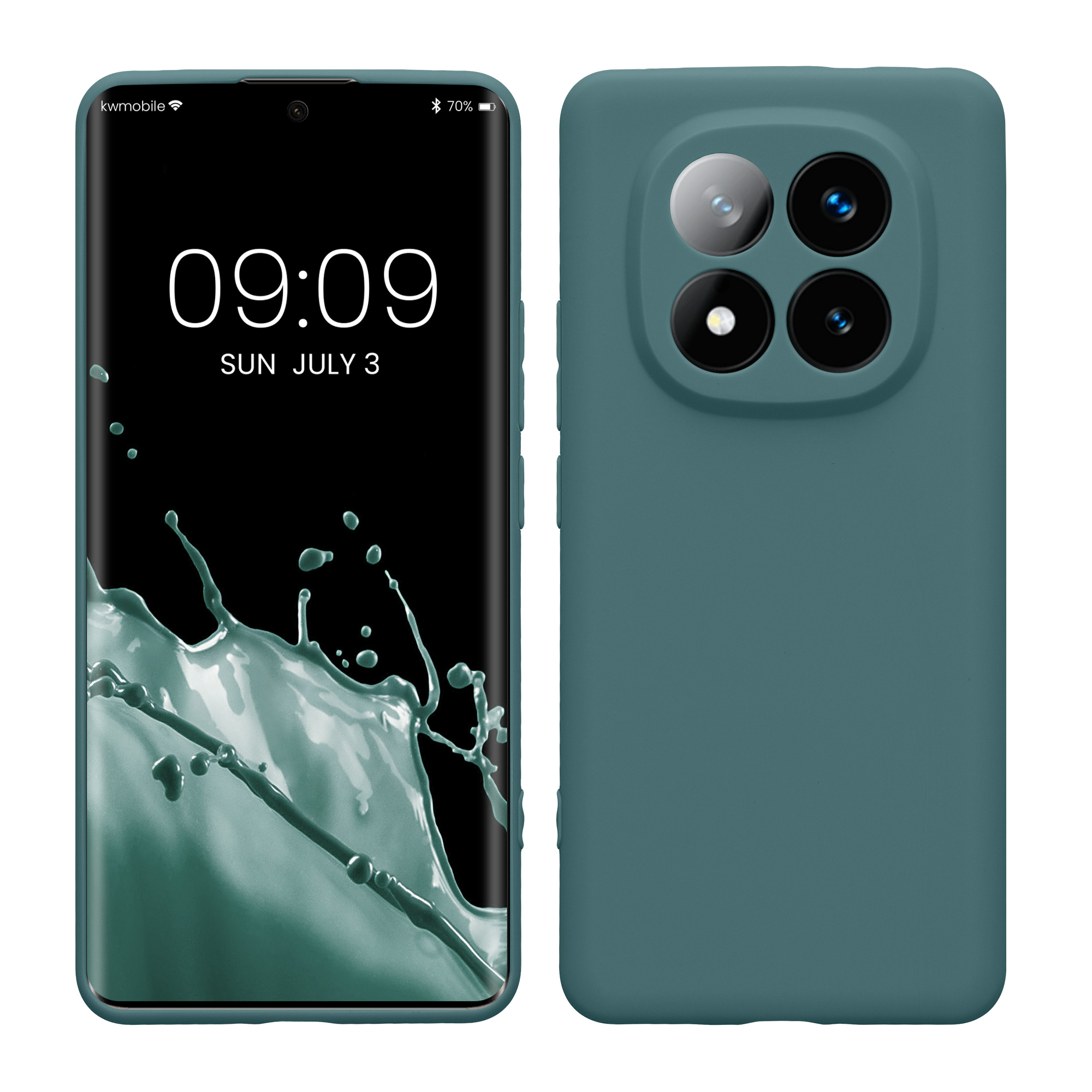 Kryt Xiaomi Redmi Note 14 Pro+ 5G silikonový TPU arktická noc kwmobile