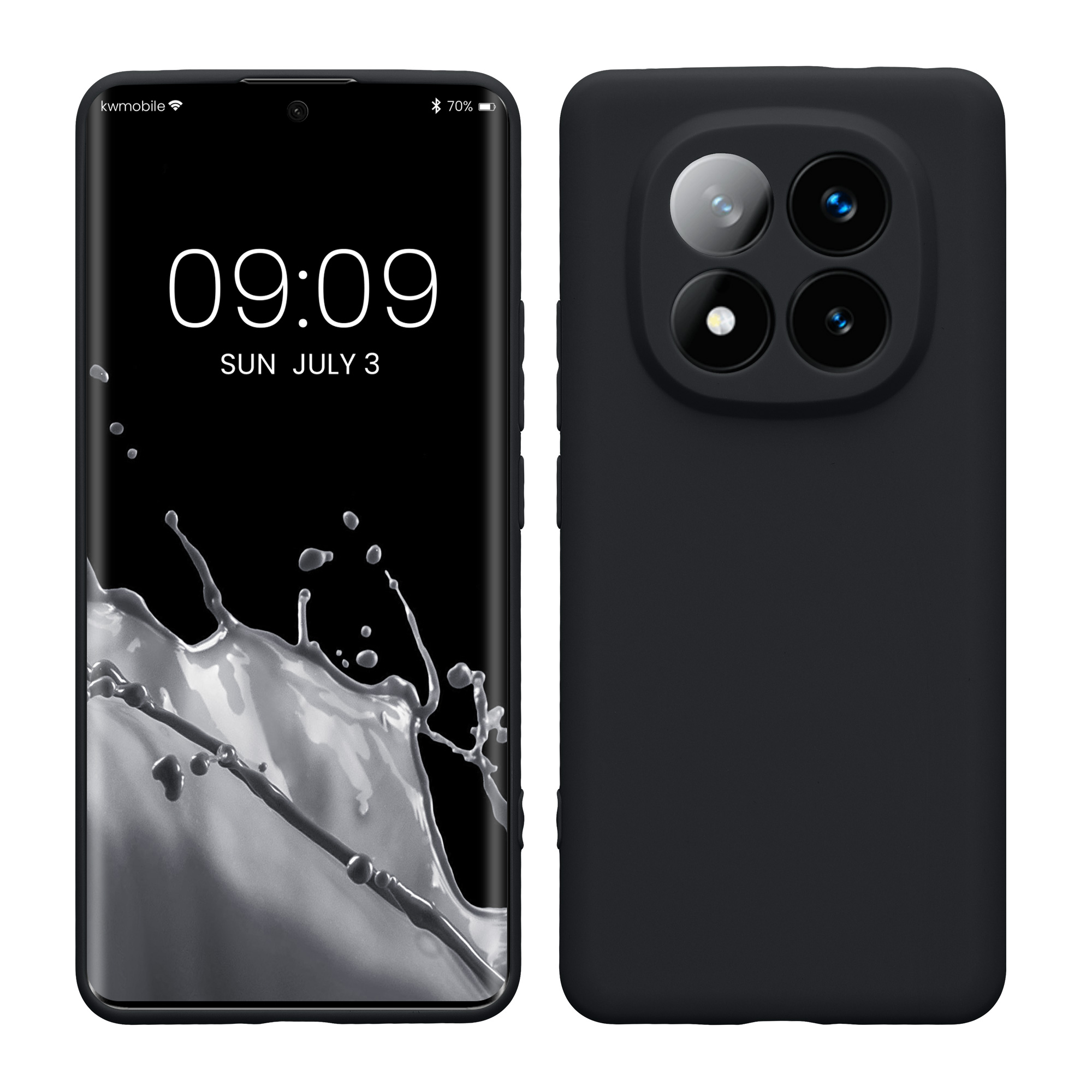 Kryt Xiaomi Redmi Note 14 Pro+ 5G silikonový TPU borůvková modrá kwmobile