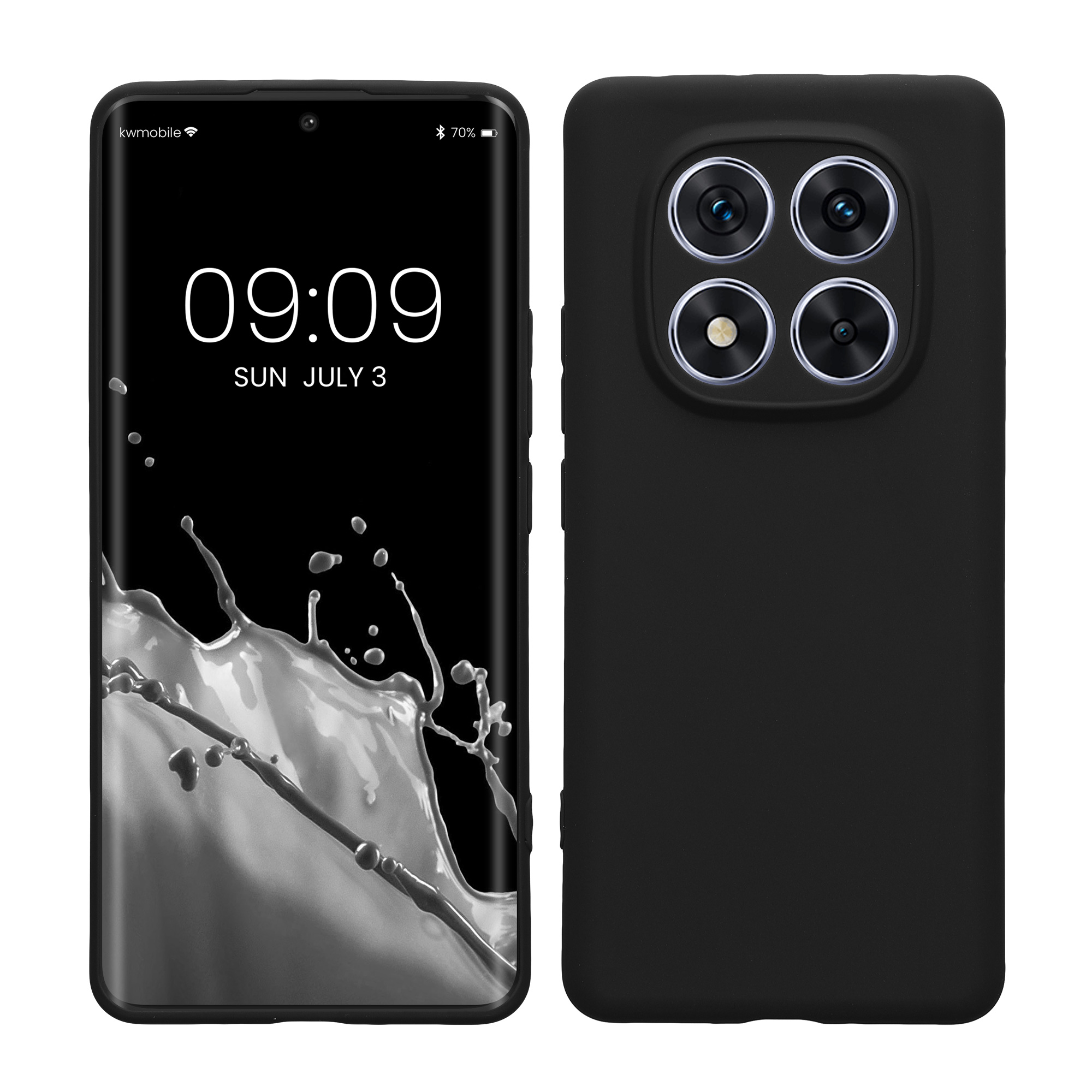 Kryt Xiaomi Redmi Note 14 Pro 5G silikonový TPU černá matná kwmobile