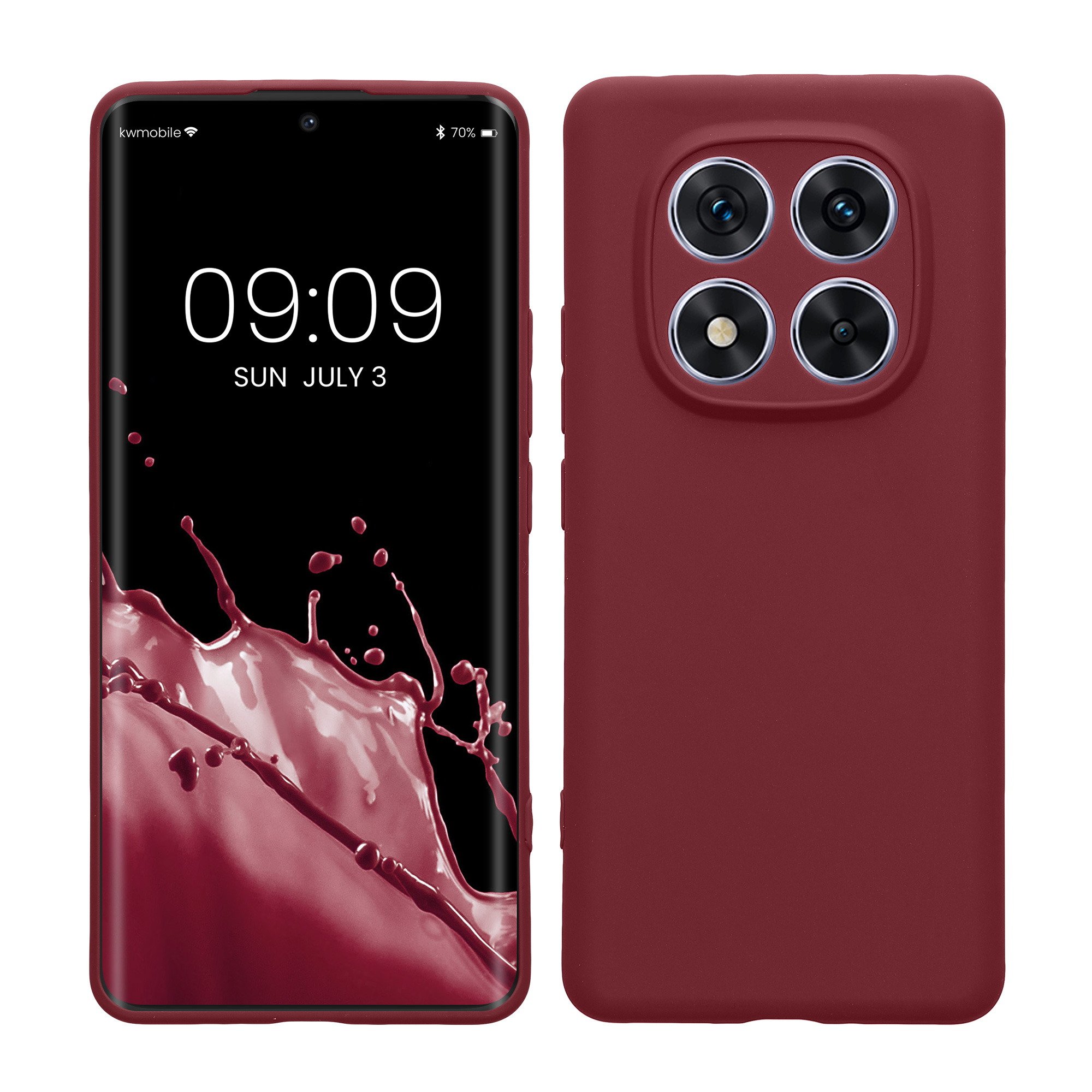 Pouzdro pro Xiaomi Redmi Note 14 Pro 5G / Poco X7 kwmobile tenké TPU - vínově fialová