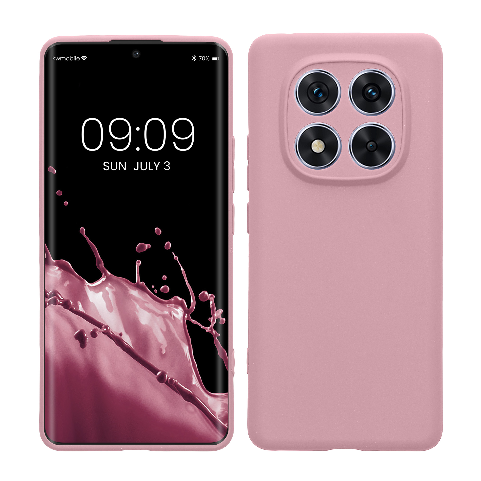 Kryt Xiaomi Redmi Note 14 Pro 5G silikonový TPU růžová kwmobile