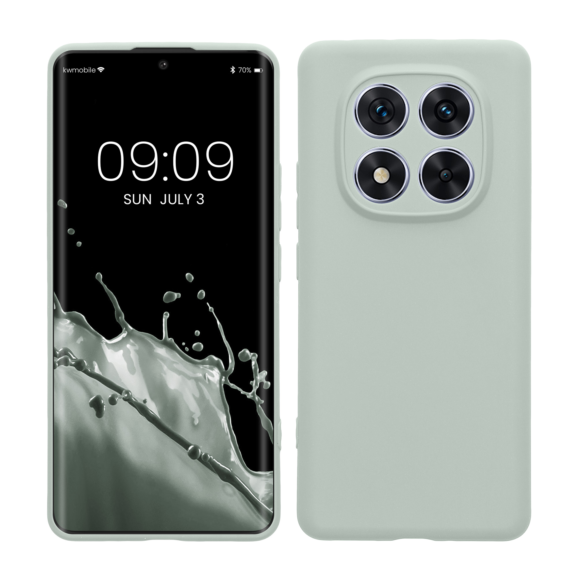 Kryt Xiaomi Redmi Note 14 Pro 5G silikonový TPU mátová kwmobile